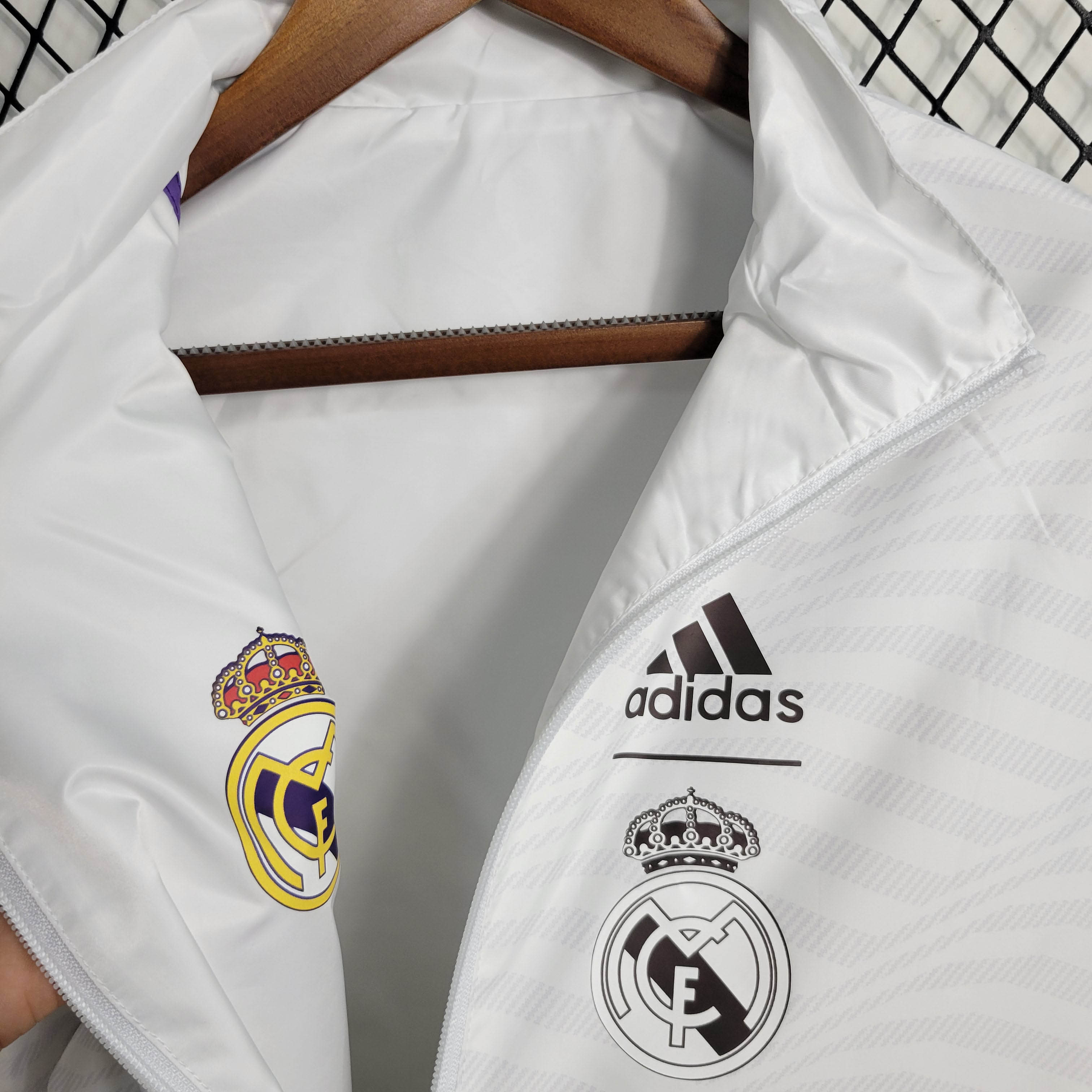 2023/2024 Real Madrid Reversible Windbreaker White