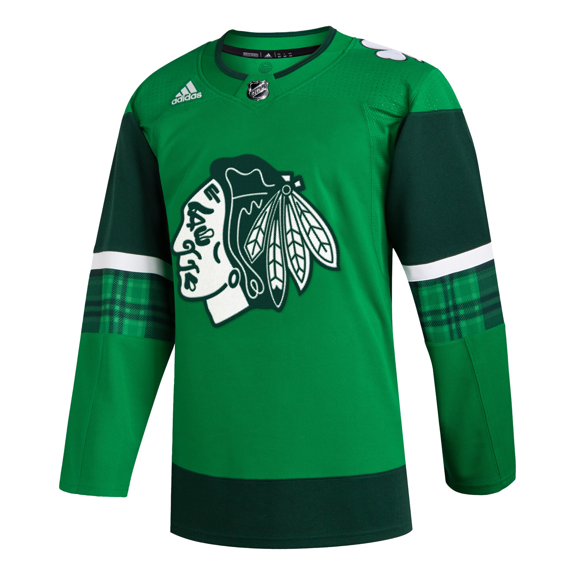 Chicago Blackhawks  2023 St. Patrick’s Day Primegreen  Jersey – Kelly Green
