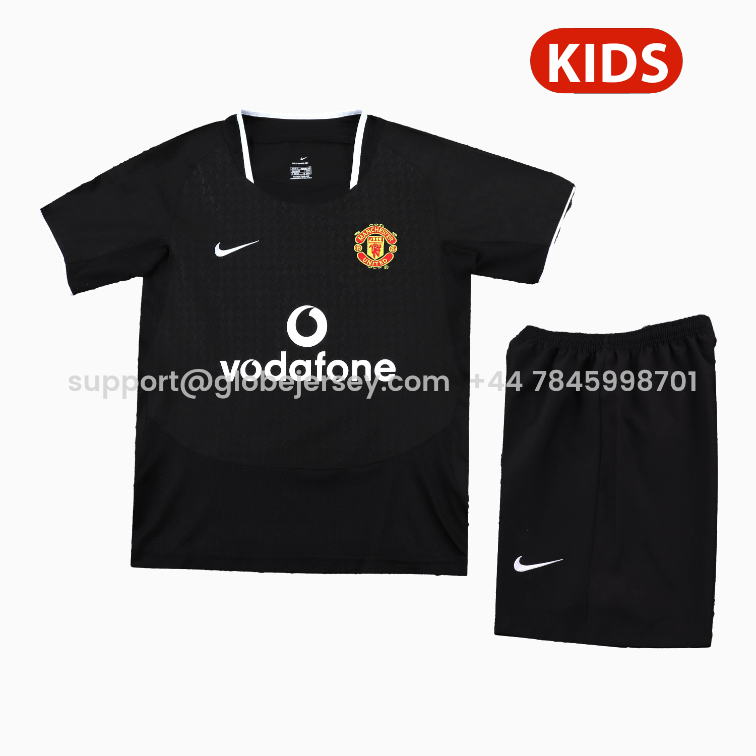 Retro Manchester United 2003-04 Away Kids Kit