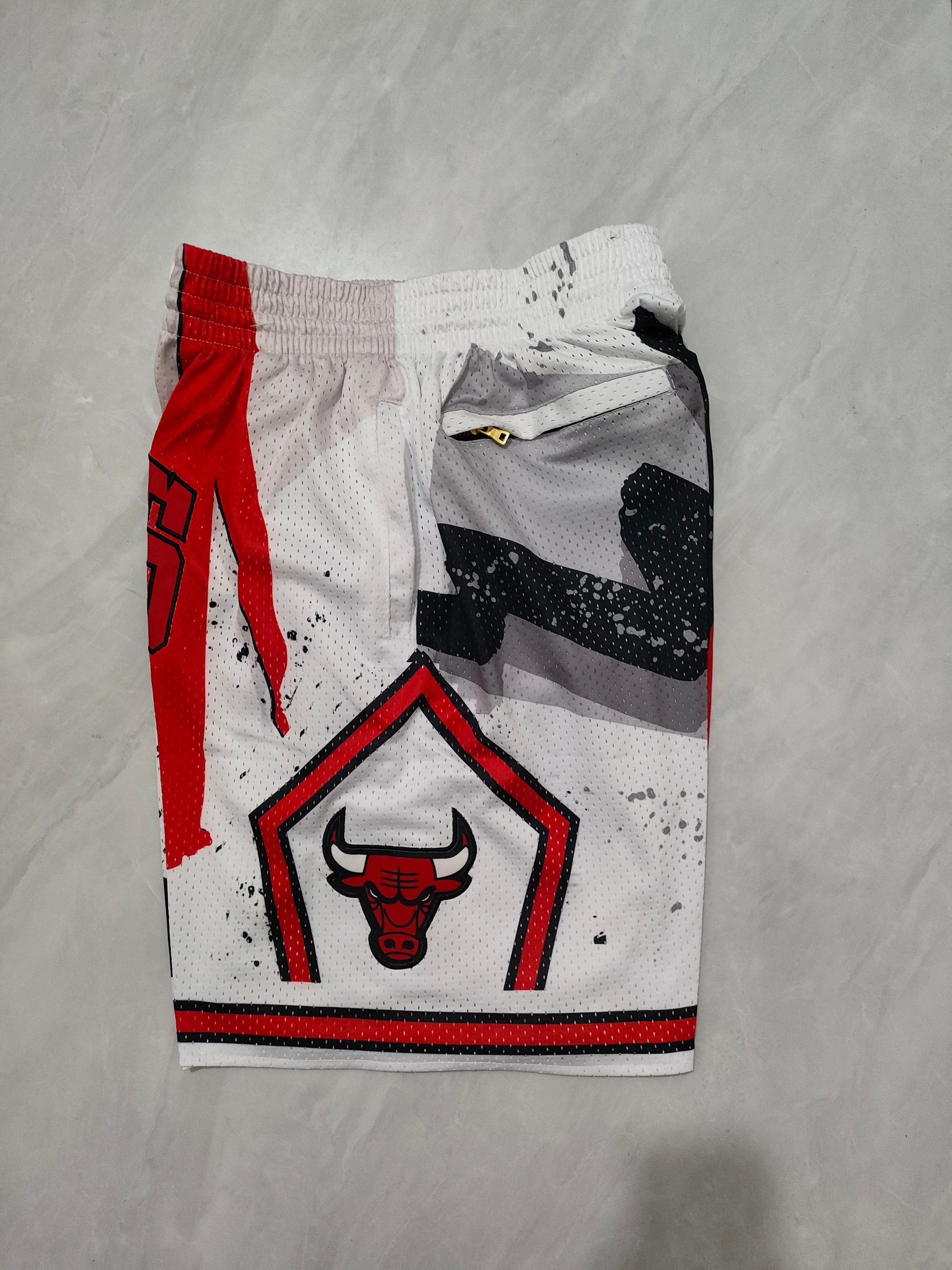 Chicago Bulls White Swingman Pocket Pants