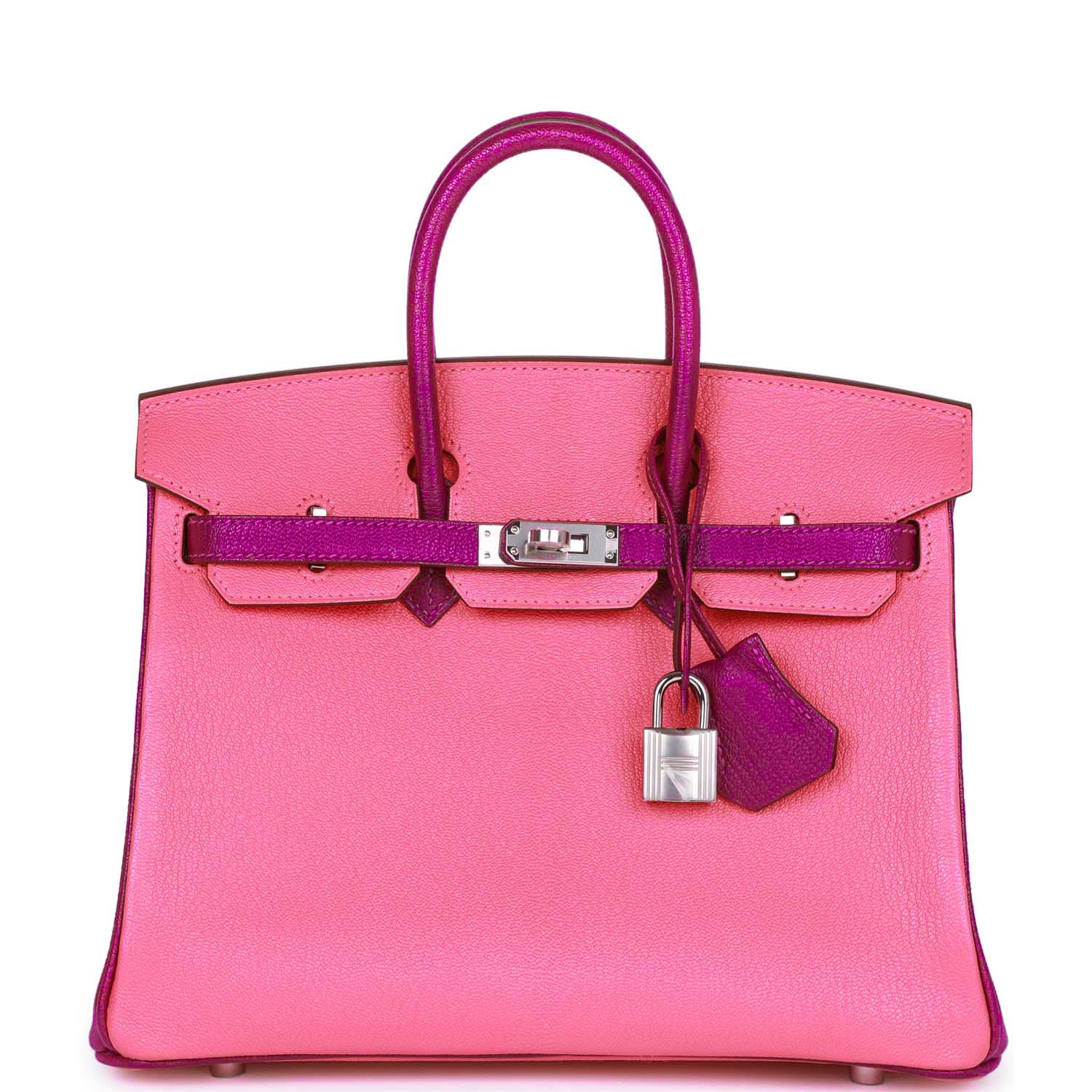 Special Order (HSS) Birkin 25 Rose Lipstick and Anemone Chevre Palladium Hardware