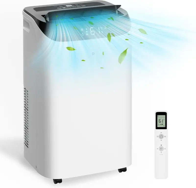 14.000 BTU Energy-Saving Portable AC – 3-in-1 Cooling System for Large Rooms. Campervans & Temporary Spaces up to 700 Sq. Ft.