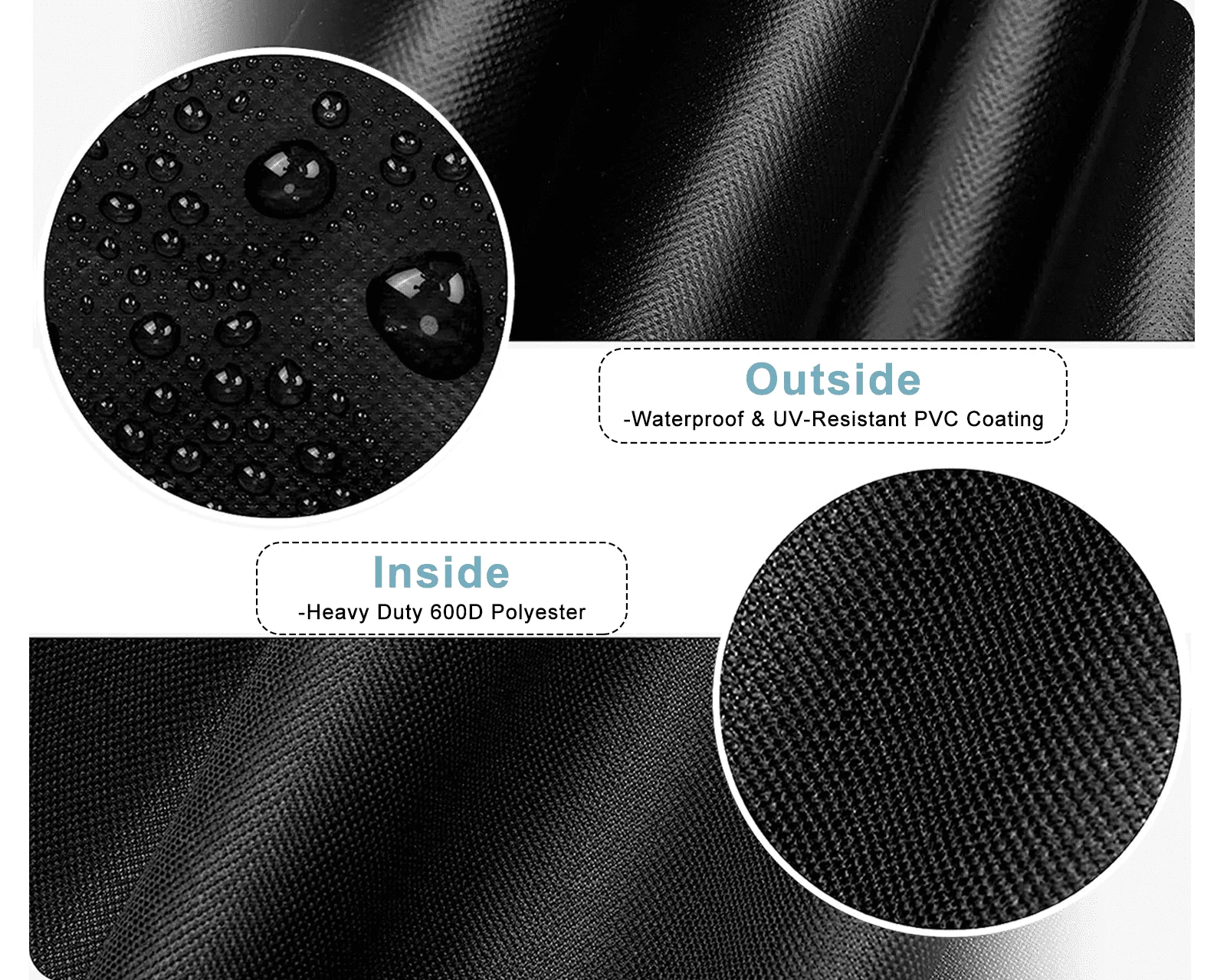 Waterproof Fire Pit Cover Round, Fits 28/30/32 inch Firepit or Fire Bowl, 32
