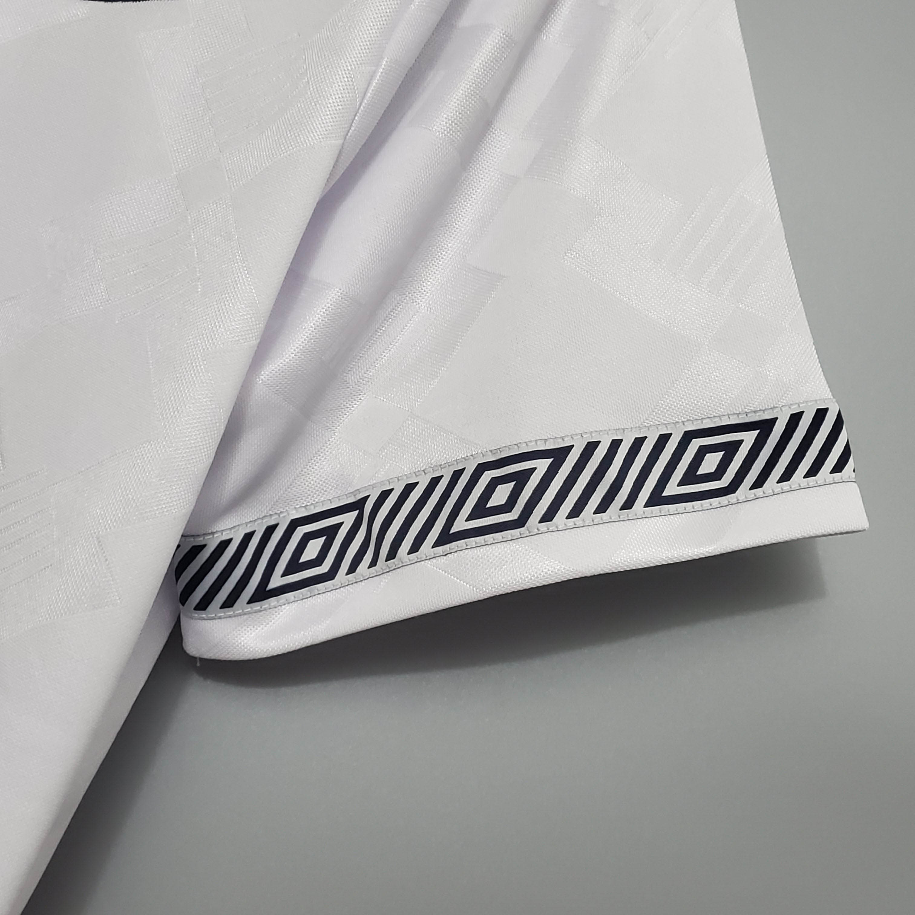 1990 Retro England Home Soccer Jersey - Fans Edition