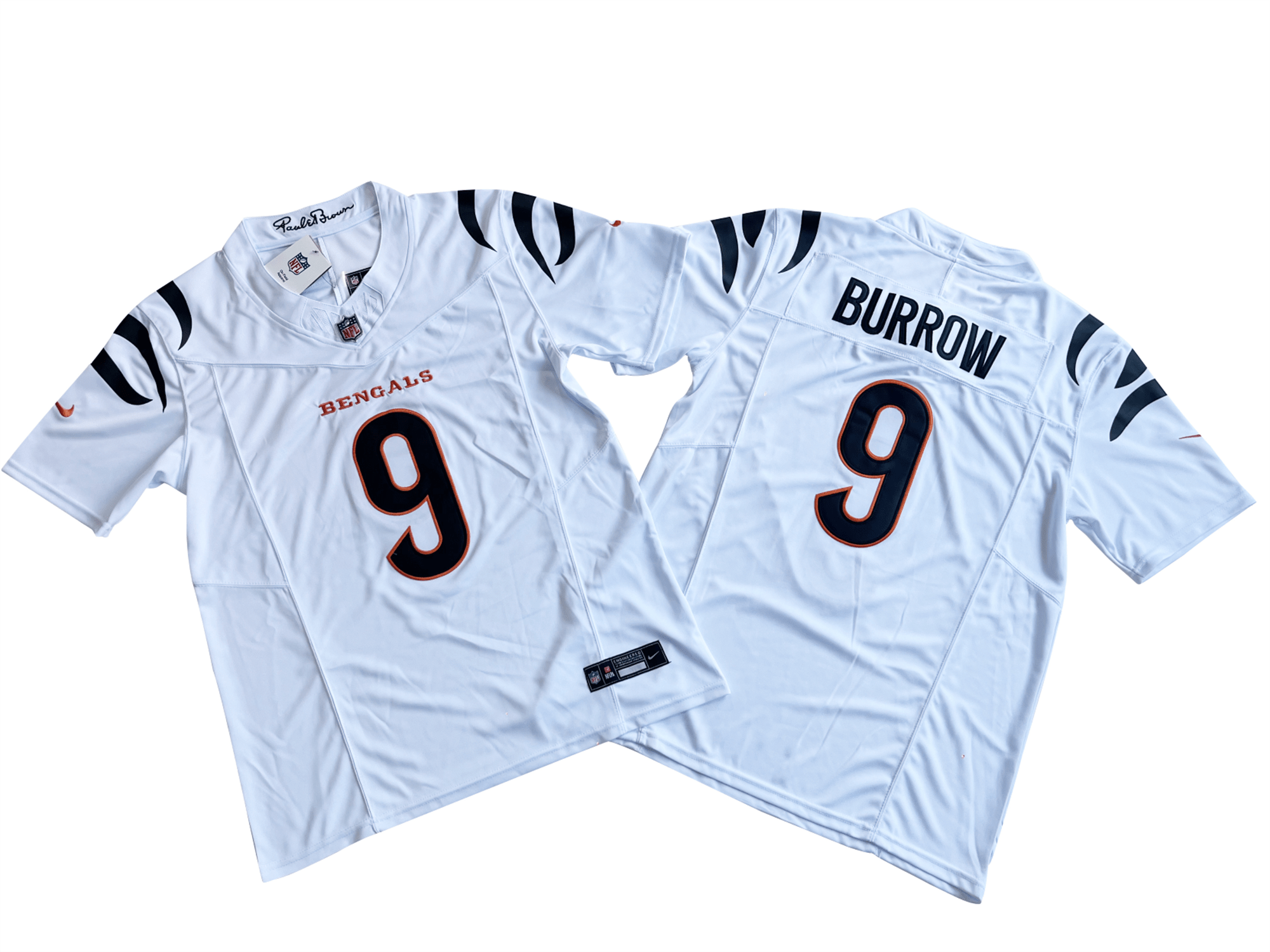 Cincinnati Bengals 9# Joe Burrow Nike Vapor F.U.S.E. Limited Jersey
