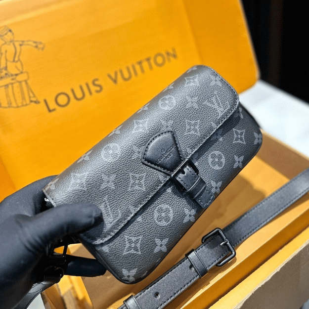 Louis Vuitton S-Cape Messenger Monogram Empreinte Black 9 Inches