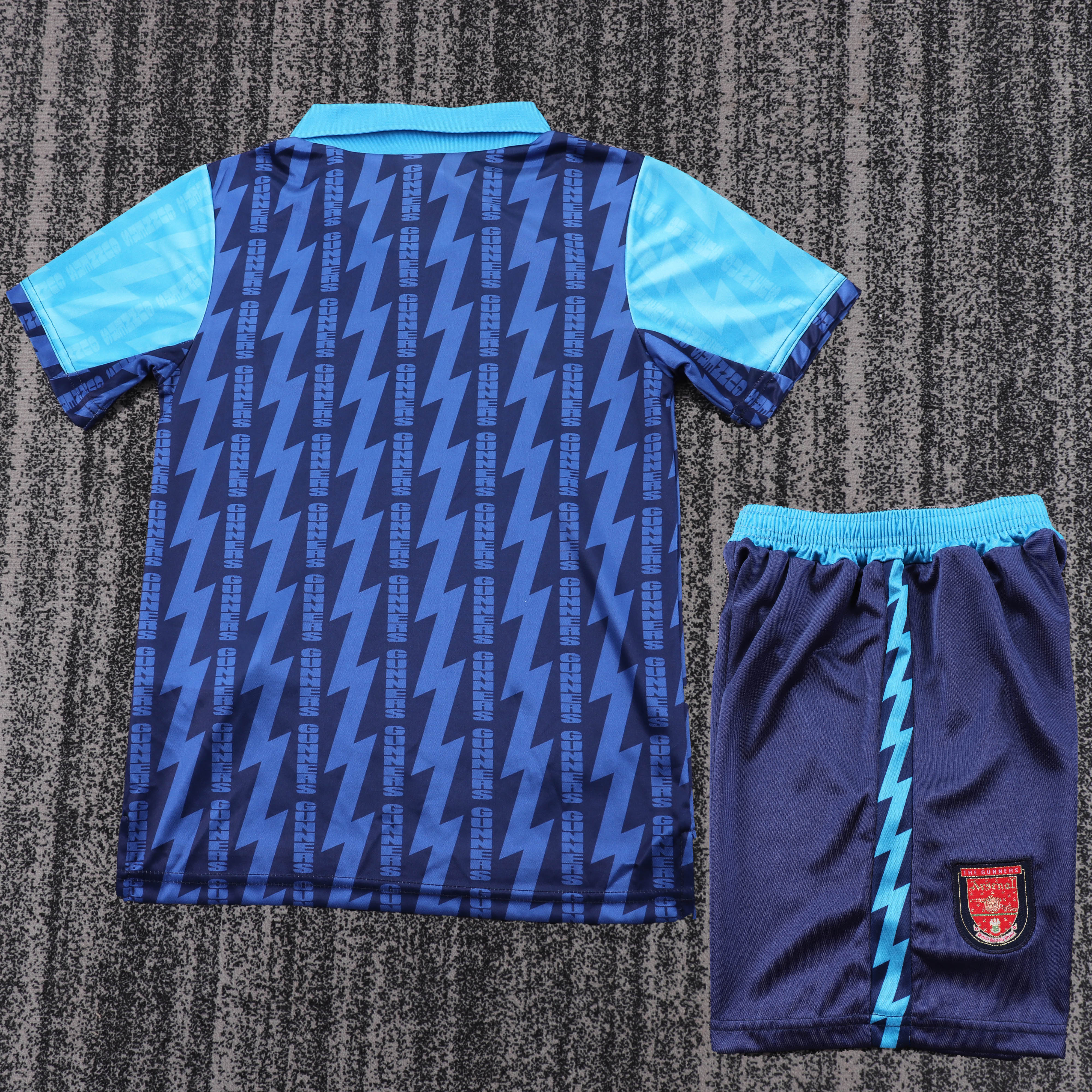 1994-95 Arsenal Away Retro Children's Jersey Set - Fans Edition