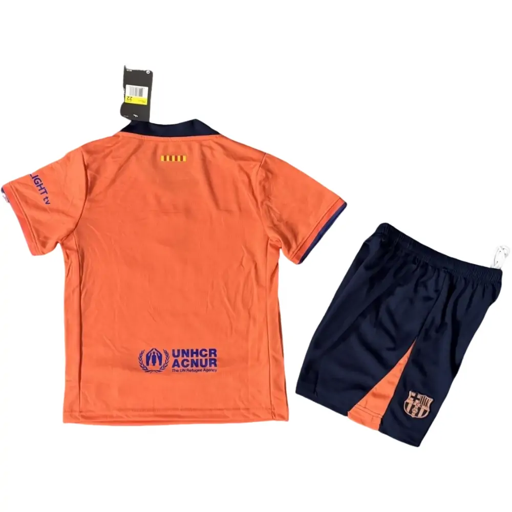 2025-26 Barcelona Second Away Jersey Children's Set - Fans Edition