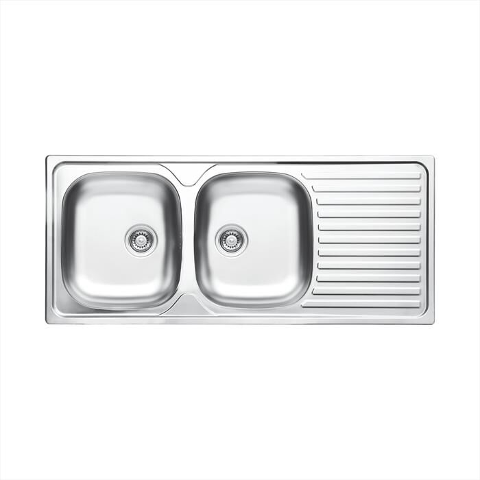 GLEM GAS - Lavello lineare GL216IXS 2 vasche-Inox