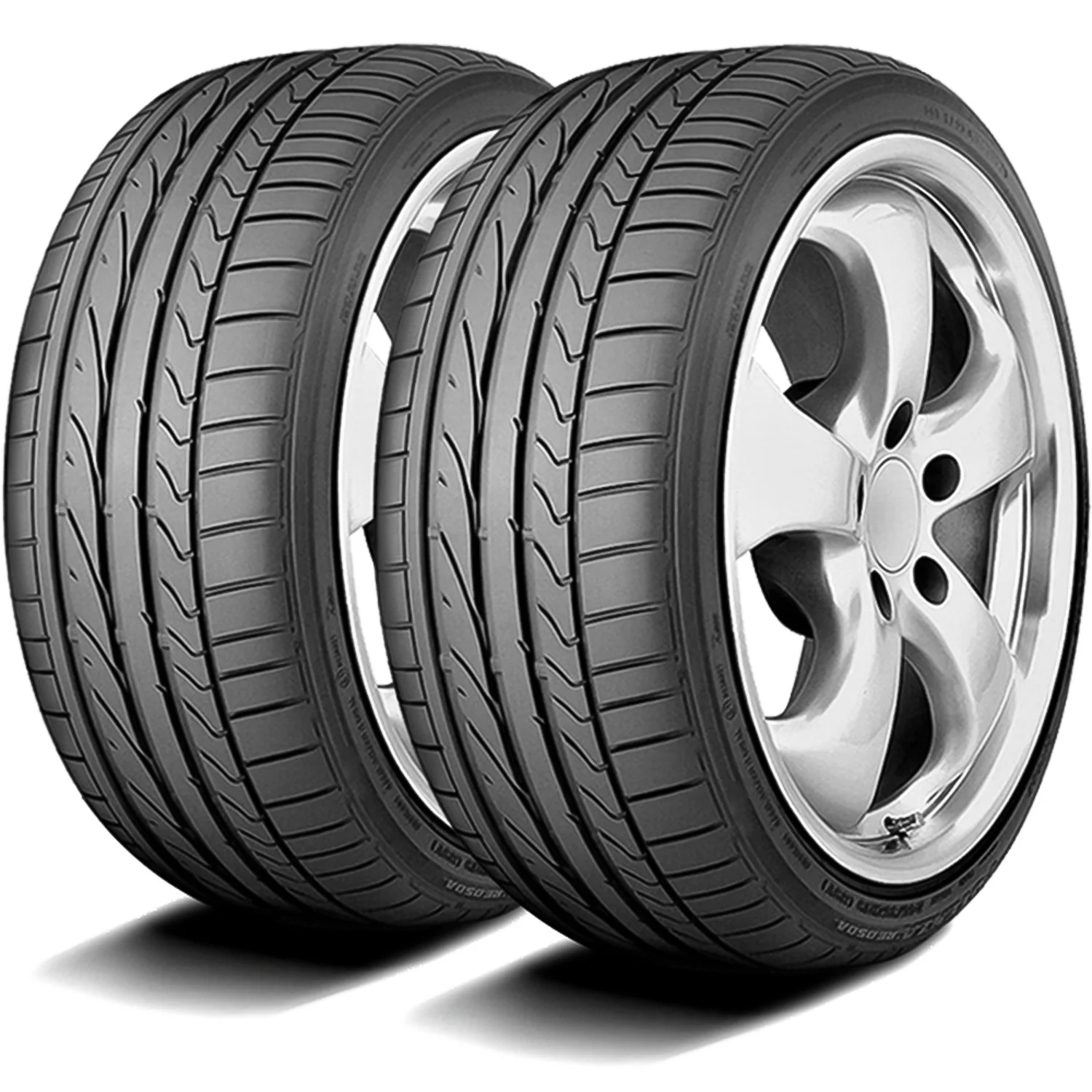 Set of 4 (FOUR) Bridgestone Potenza RE050A II RFT 225/45R17 91V Performance Run Flat Tires Fits: 2017-19 Chevrolet Cruze Diesel, 2021 Toyota Corolla S
