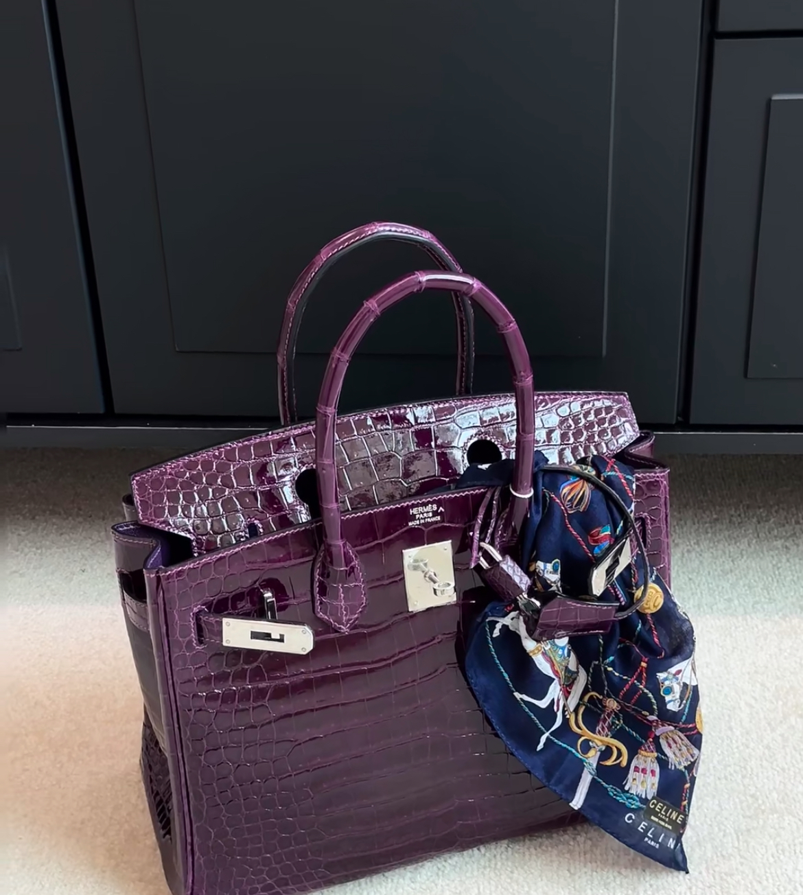 Birkin 25-30cm crocodile leather customization