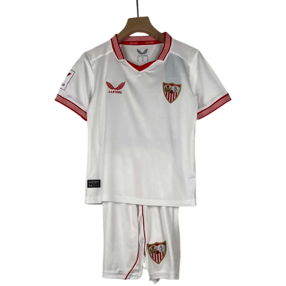 2023/2024 Seville Home Football Shirt 1:1 Thai Quality Kids Size