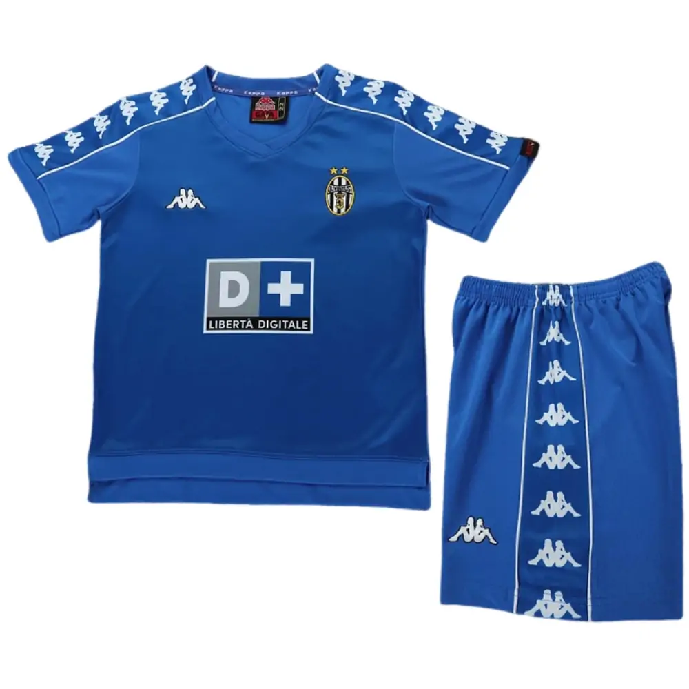 1999-00 Juventus Away Retro Children's Jersey Set - Fans Edition