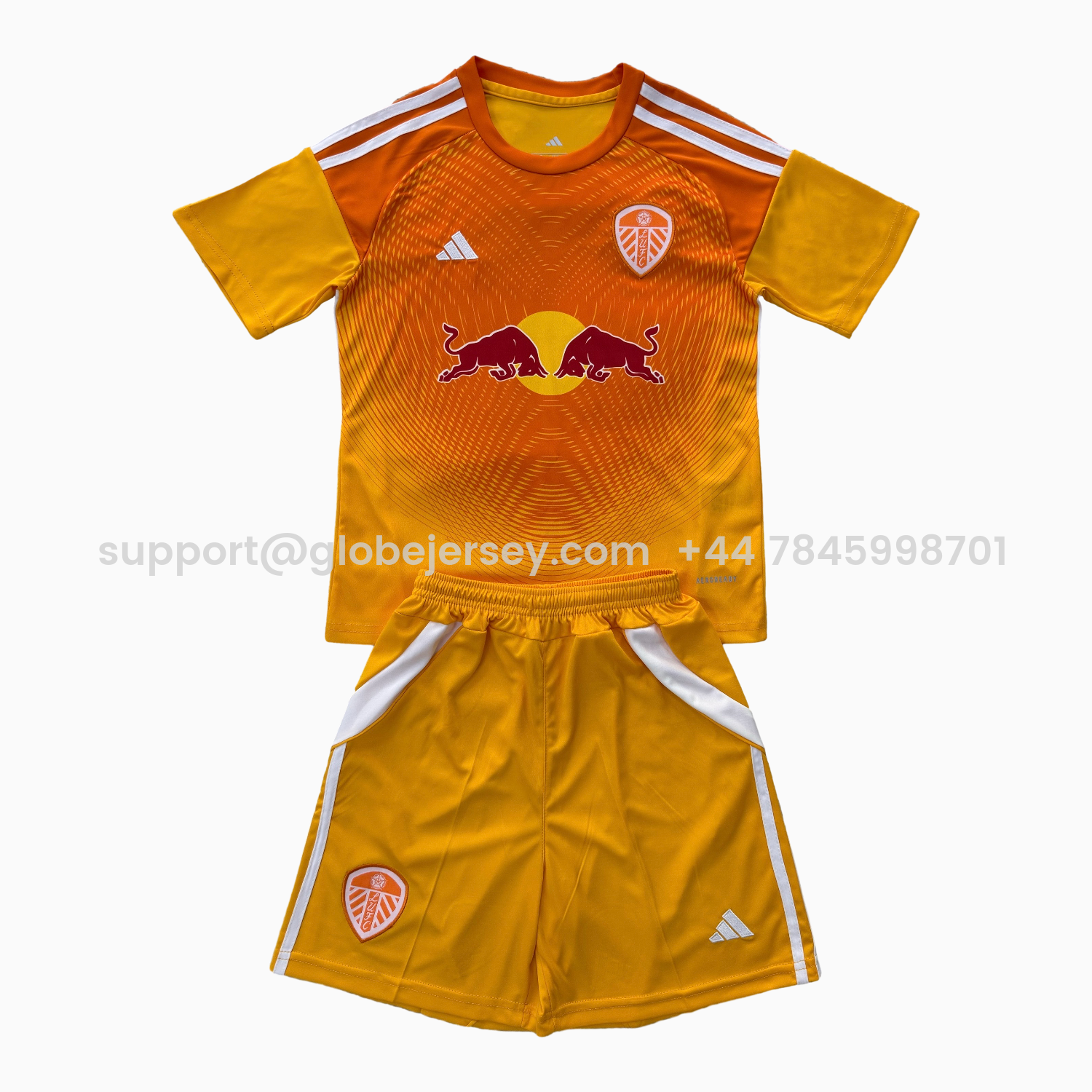 Leeds United 25-26 Orange Goalkeeper Men's Adult Jersey Set - Fans Version