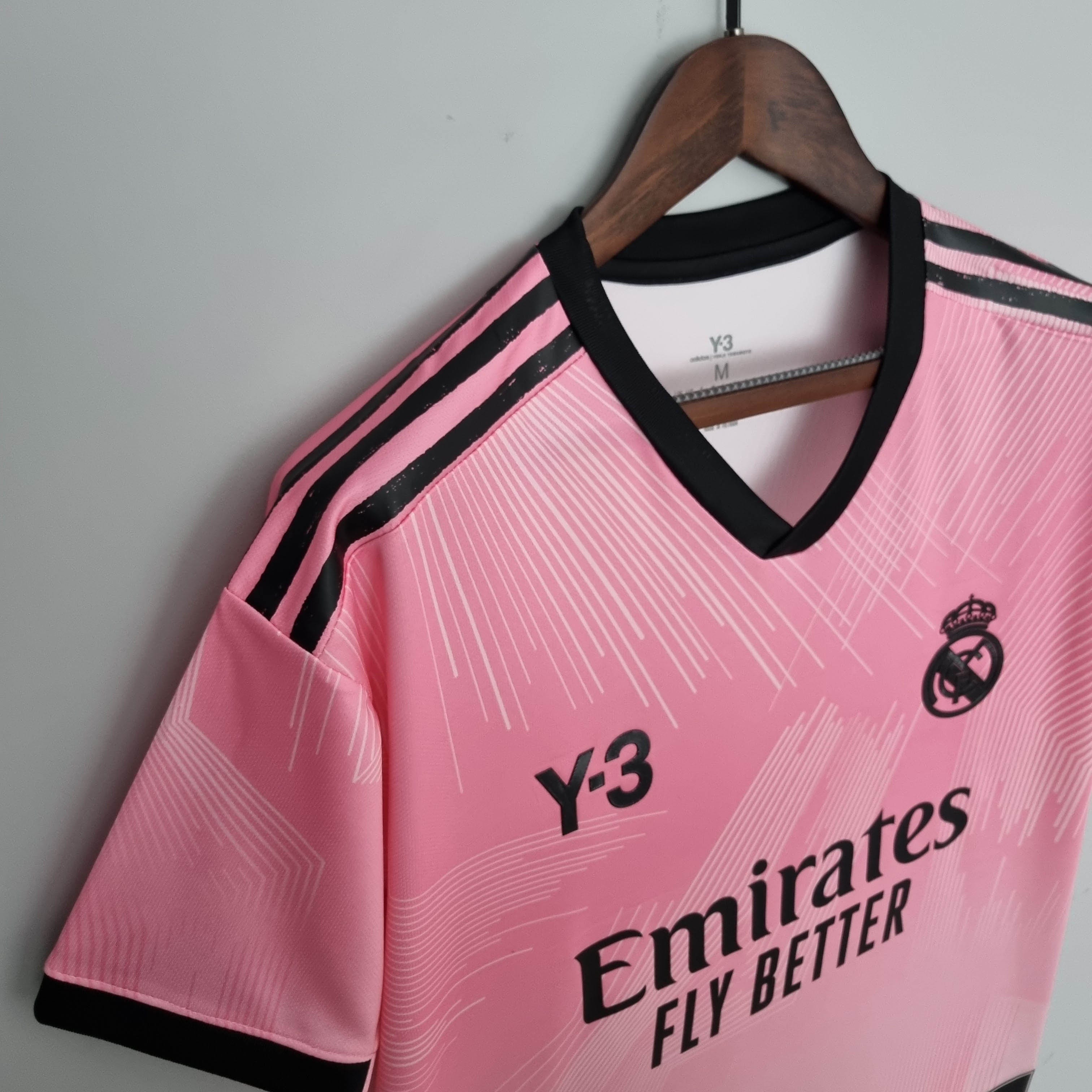 2022 Real Madrid Y-3 Special Edition Pink Football Shirt