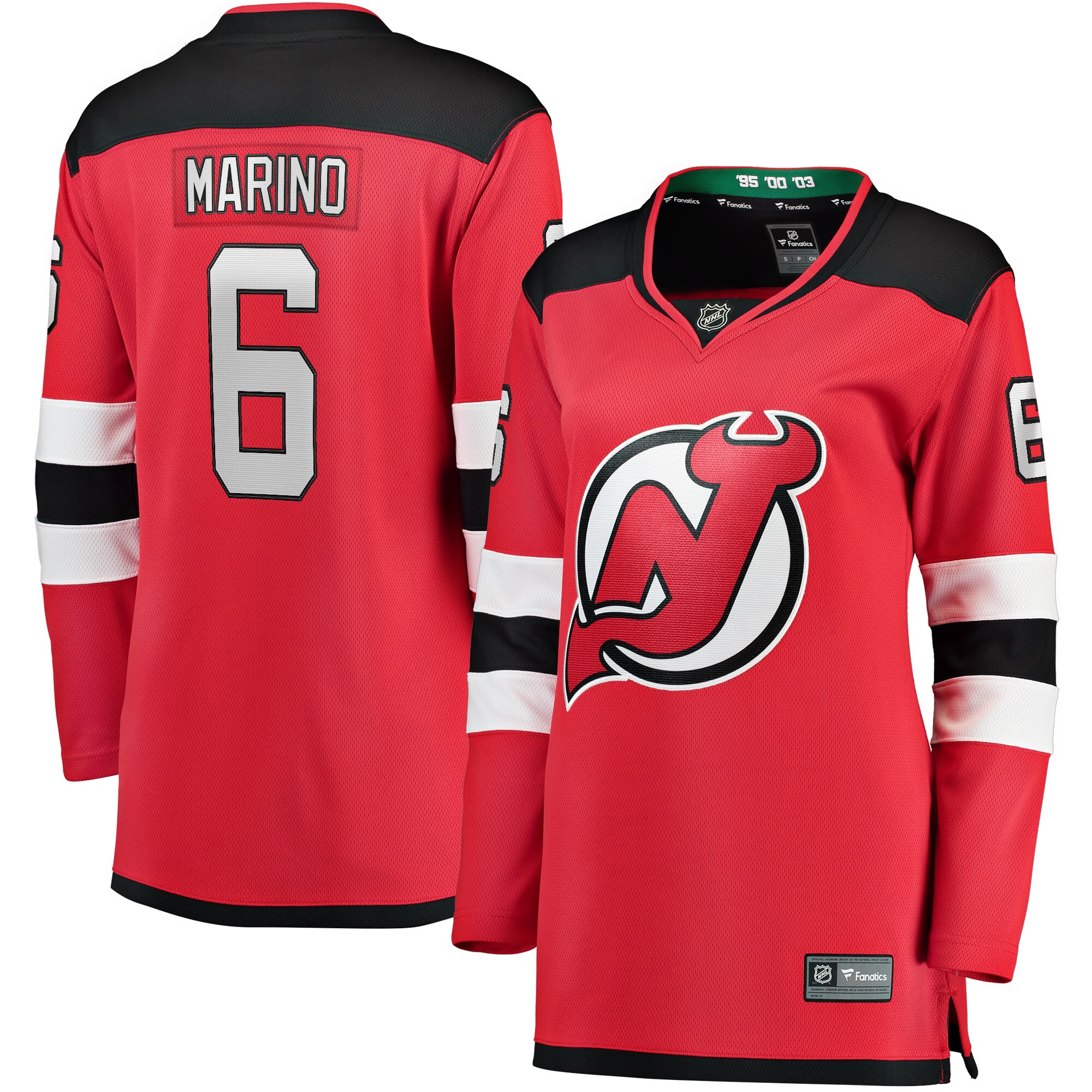 John Marino New Jersey Devils Fanatics Women’s Home Breakaway   Jersey – Red