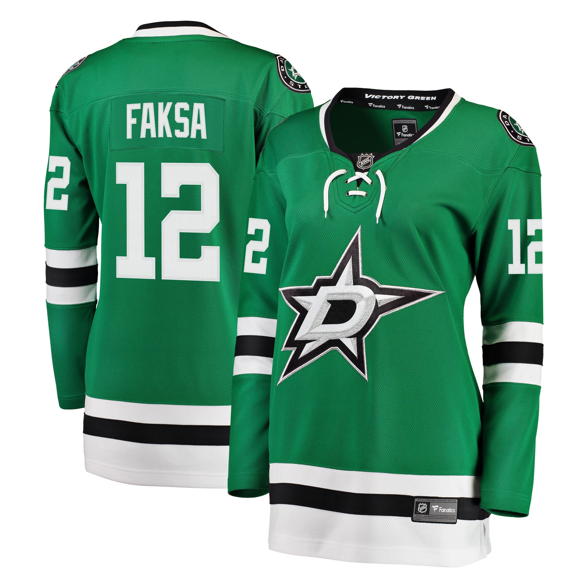 Radek Faksa Dallas Stars Fanatics Women’s Breakaway   Jersey – Kelly Green