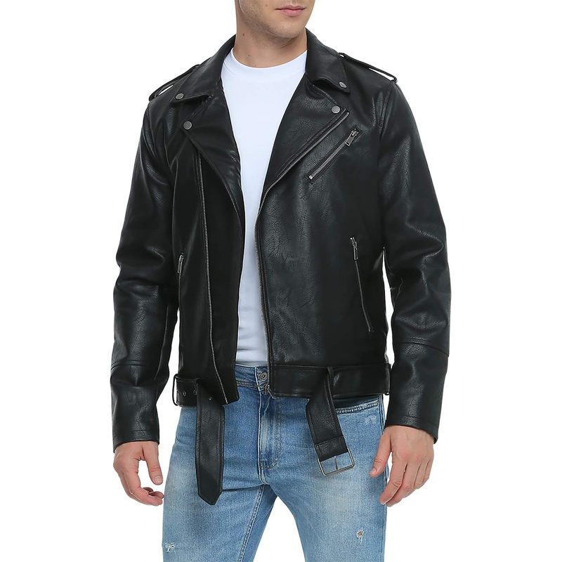 Leather Jackets for Men, Faux Bomber Jacket for Men