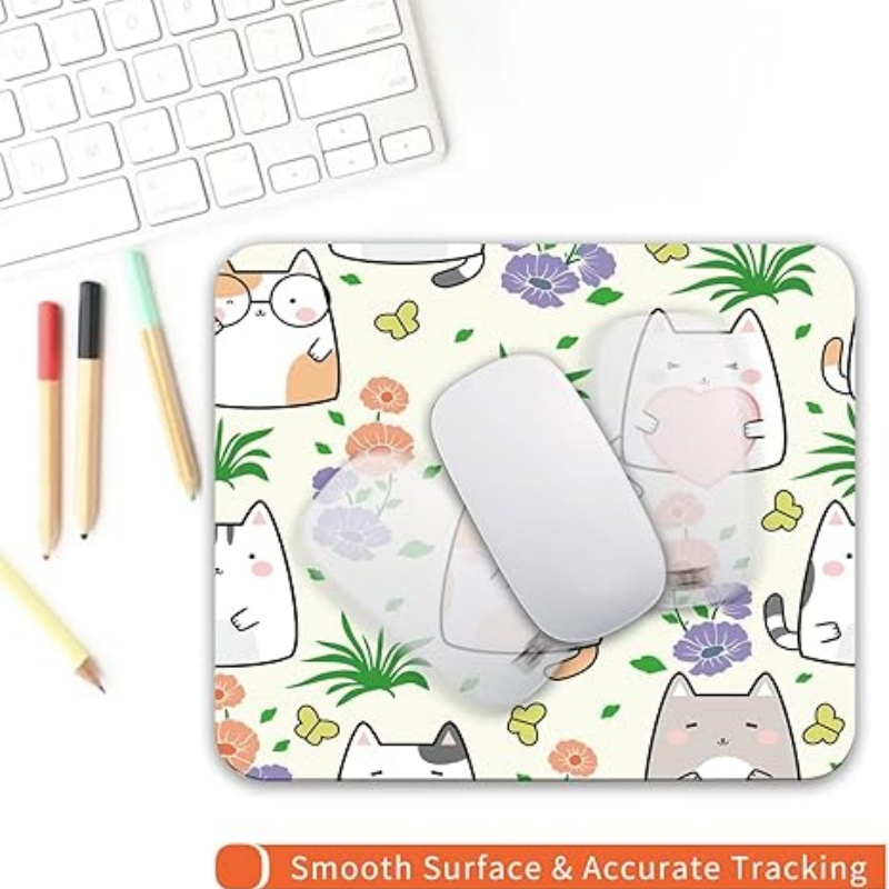 PADARTISAN Square Mouse Pad, Personalized Premium-Textured Custom Mouse Mat Design