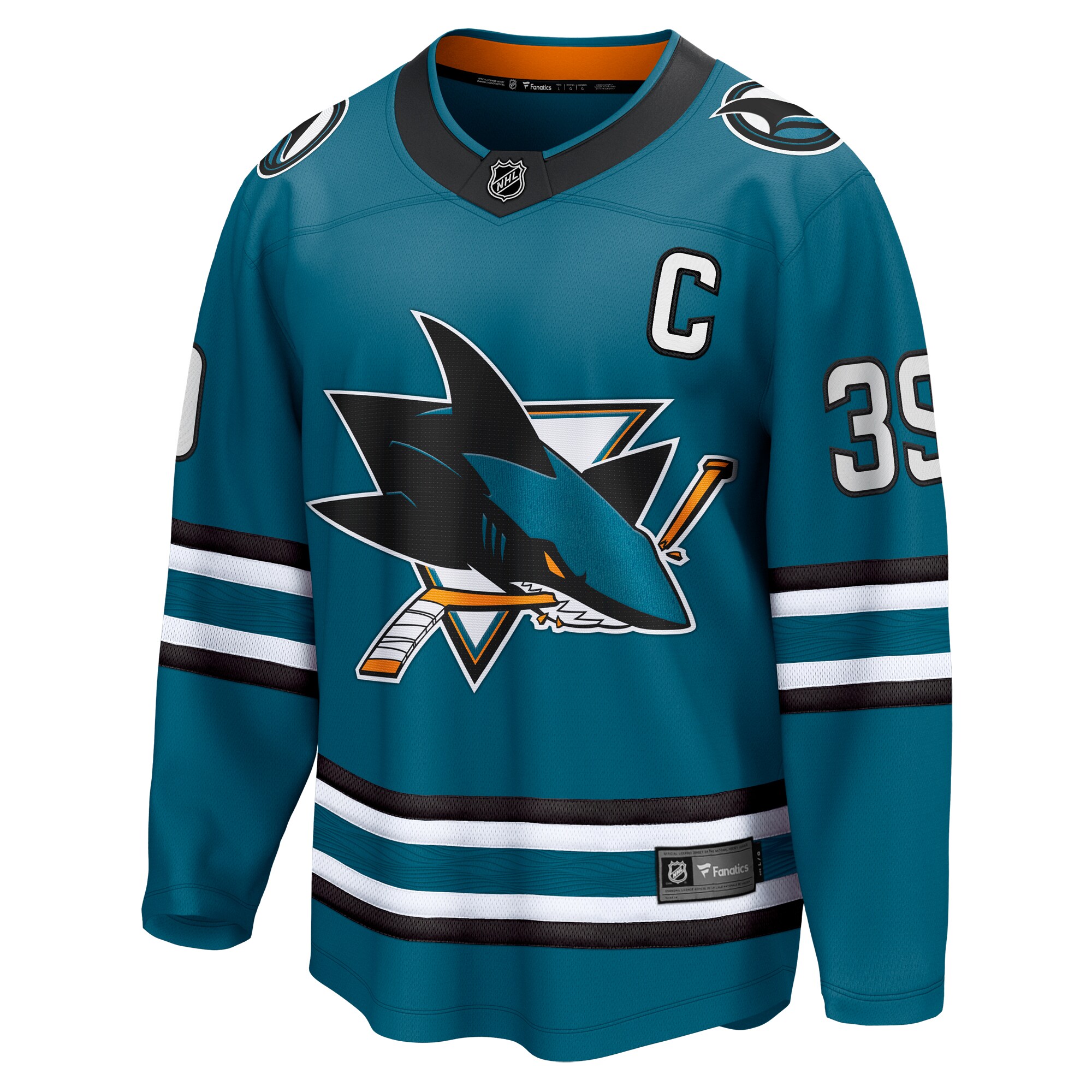 Logan Couture San Jose Sharks Fanatics Home Breakaway Jersey – Teal