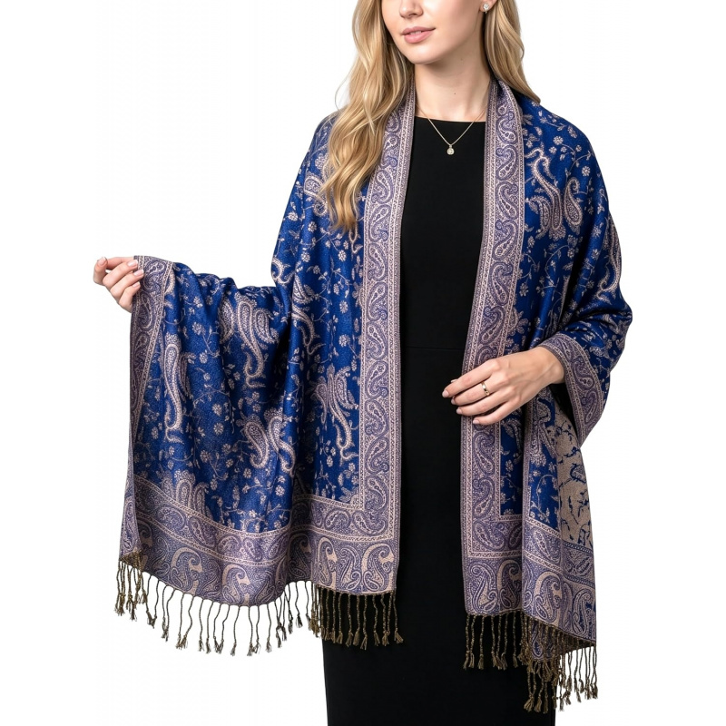 Reversible Paisley Pashmina Rave Scarf