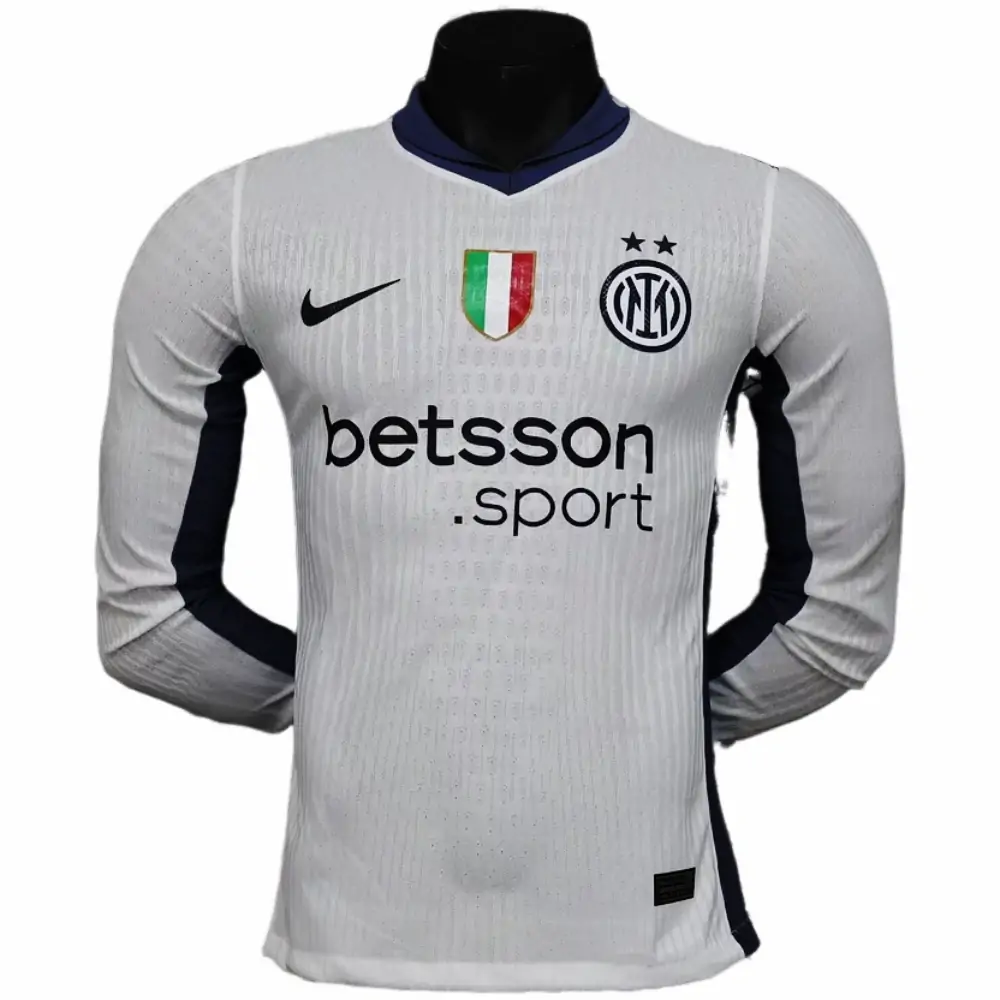 2025-26 New Season Inter Milan Away Long Sleeve Jersey - Player Edition