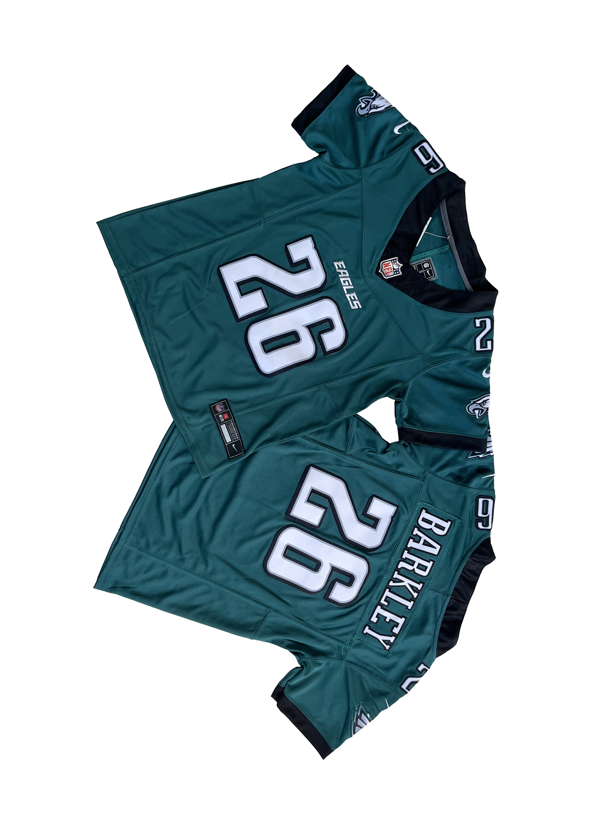 Youth Philadelphia Eagles 26# Saquon Barkley Midnight Green Vapor F.U.S.E. Limit