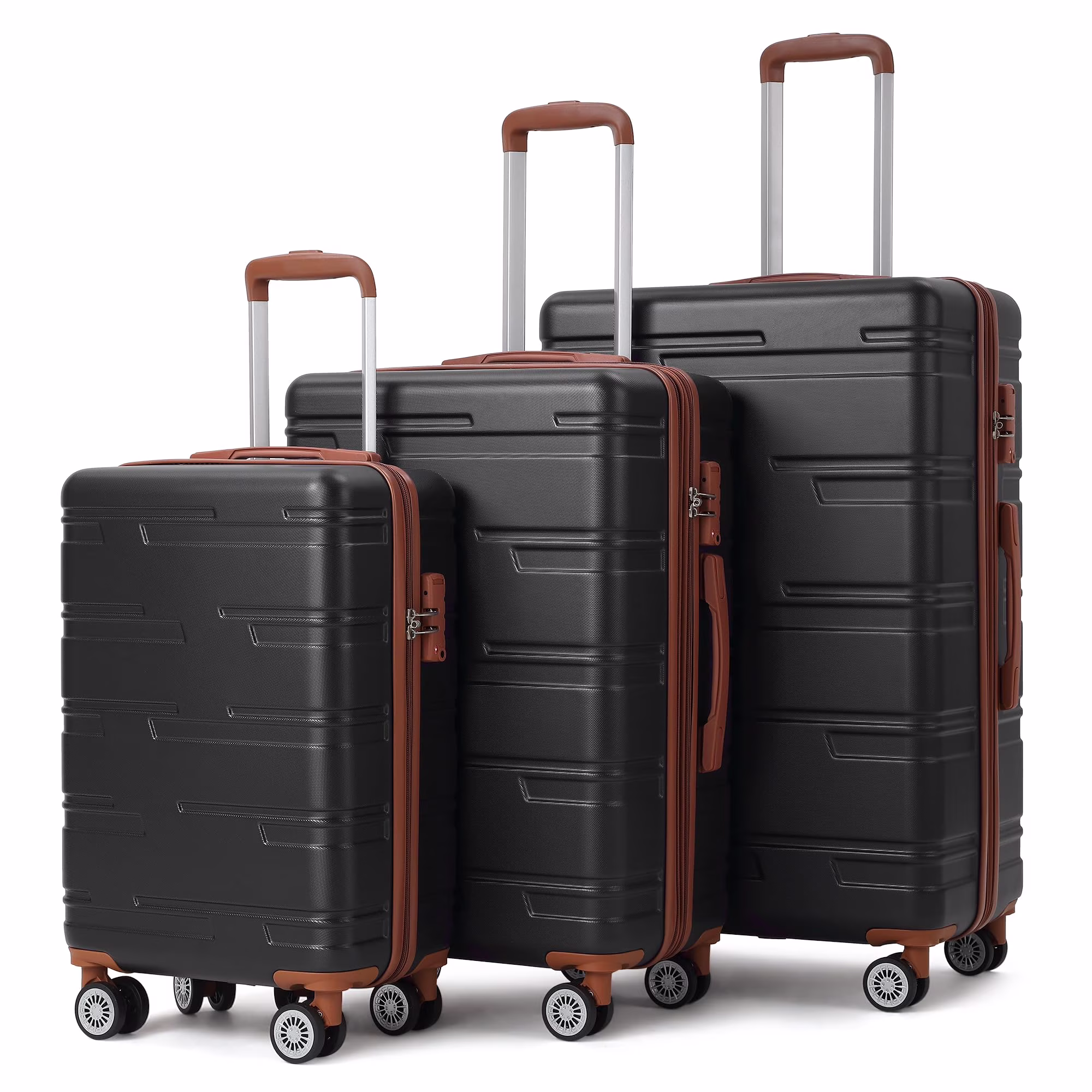 TROPOW Luggage Setss,Suitcases with Wheels,Luggage Expandable Suitcase 3 Piece Sets, Luggage Sets of 3 Piece Suitcase with Spinner Wheels, Hardshell Luggage 3 Piece Sets(20