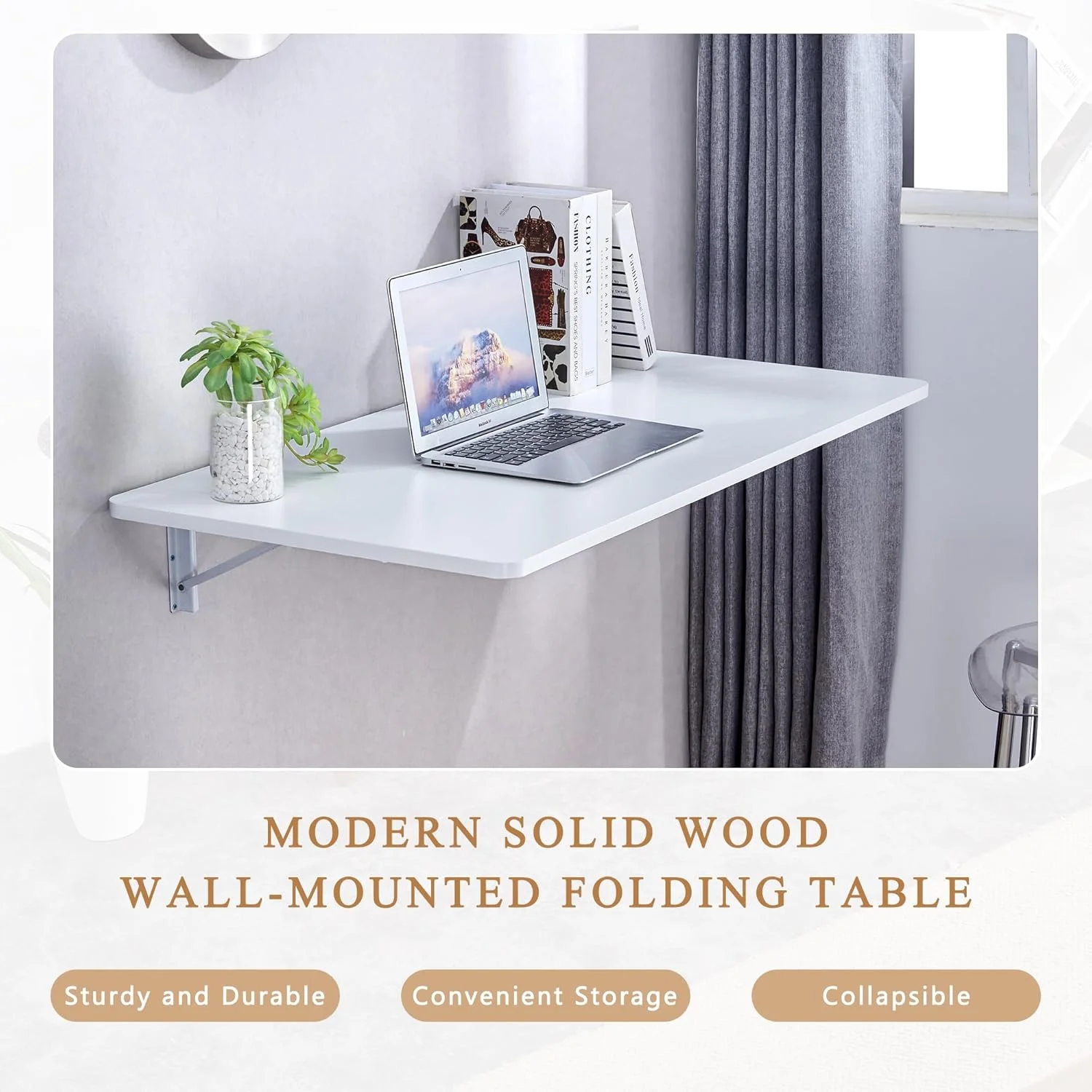 JUFU Wall Mounted Desk, 44.8