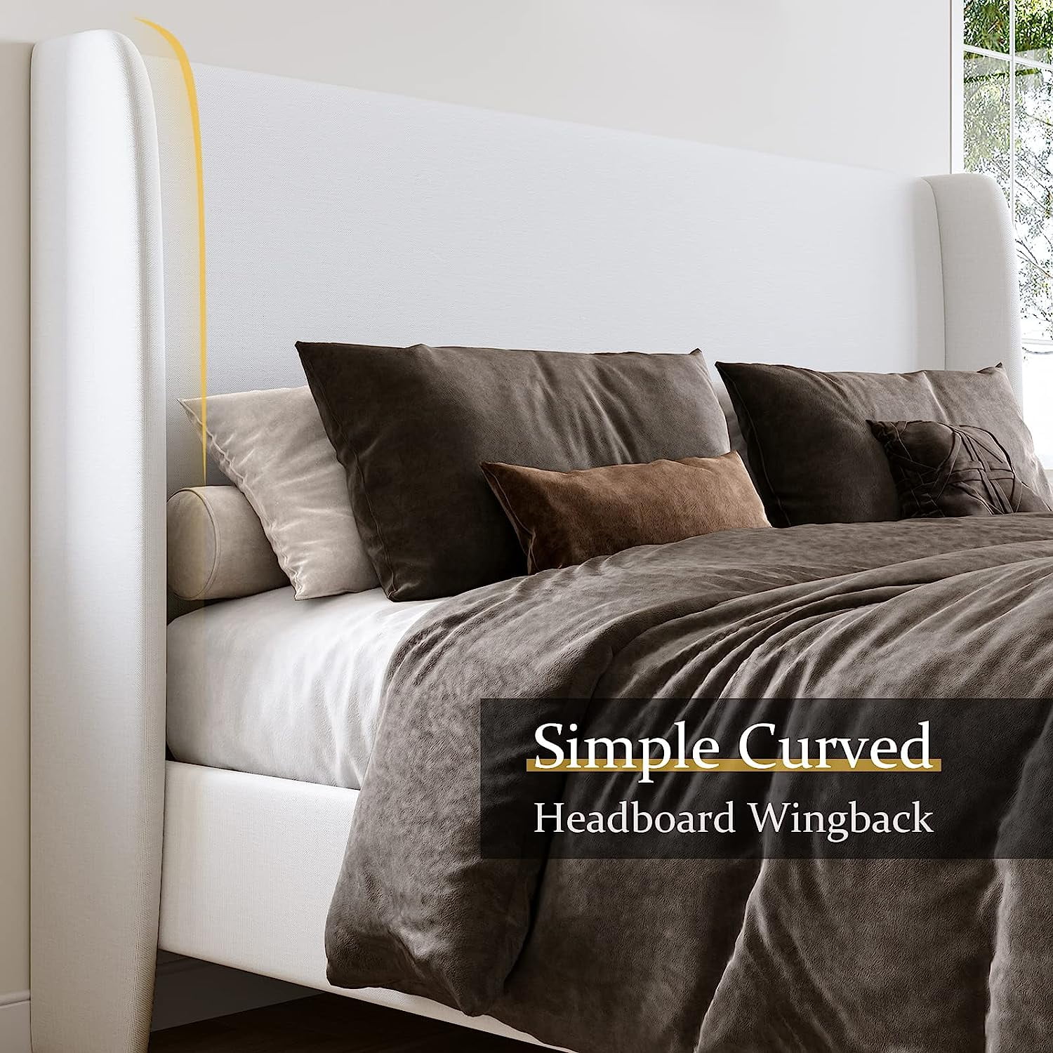 Merluxy King Bed Frame with 51.2