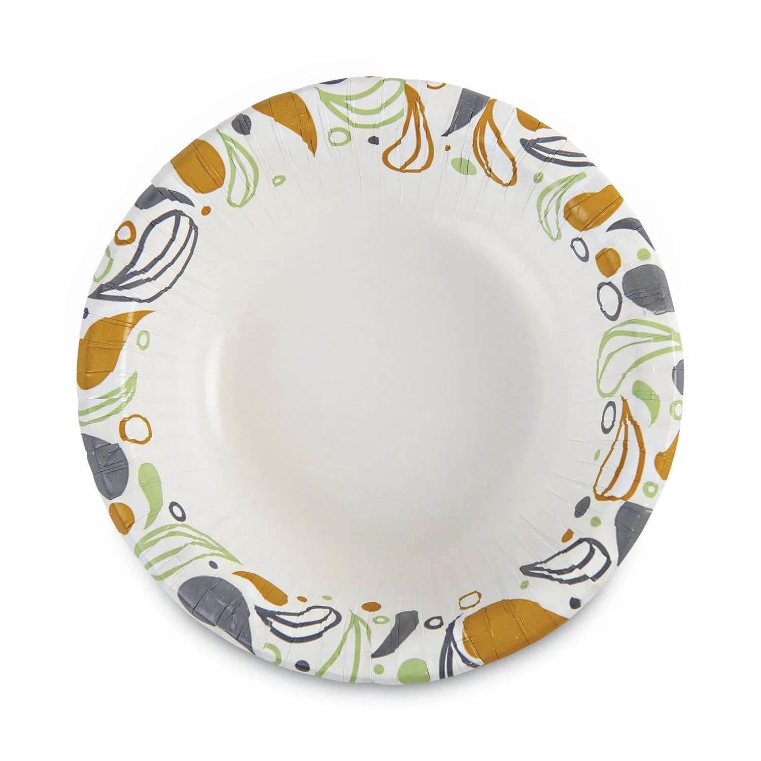 Boardwalk Deerfield Printed Paper Bowl, 12 oz, Coated/Soak Proof, Multicolor, 125/Pack, 8 Packs/Carton