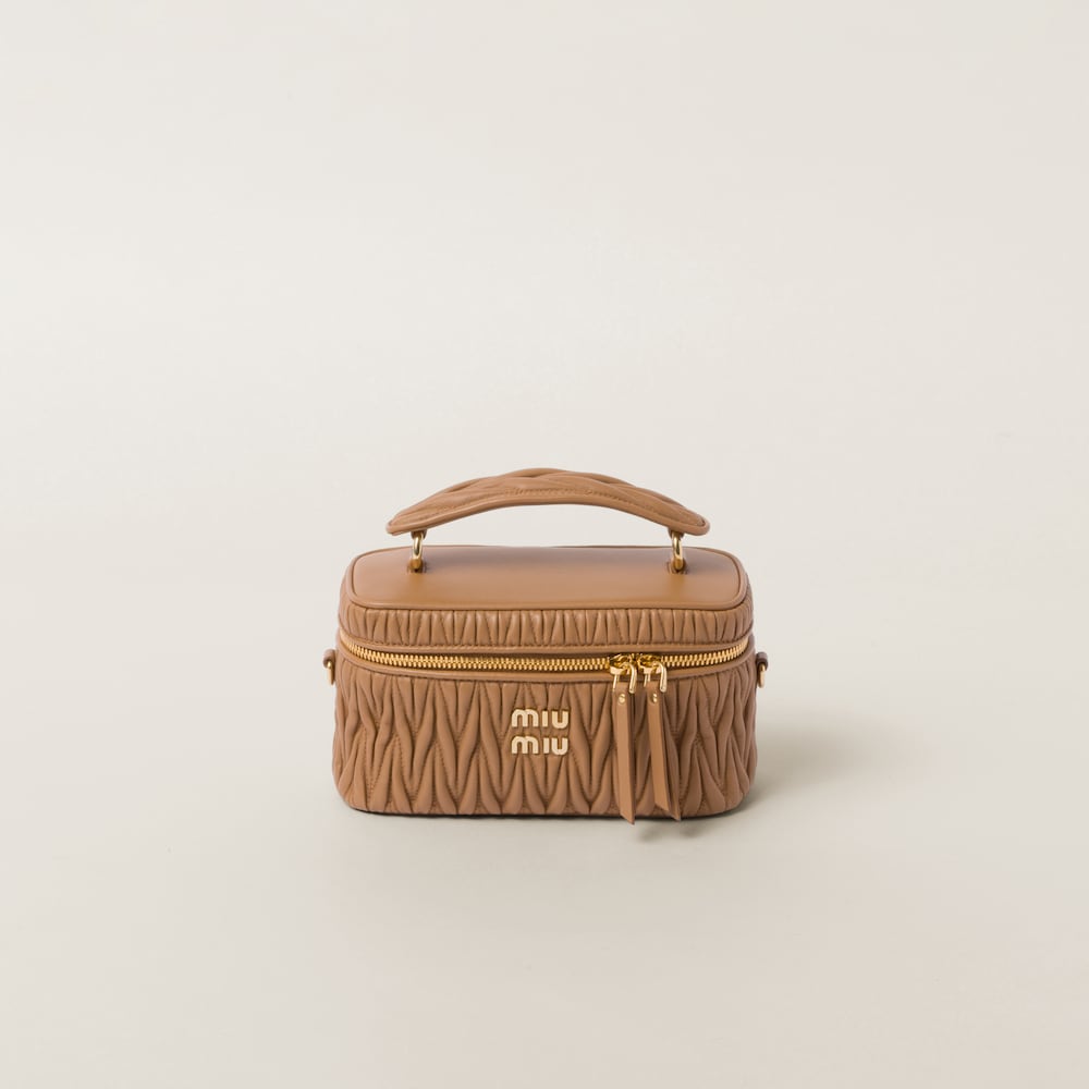 Matelassé nappa leather shoulder bag