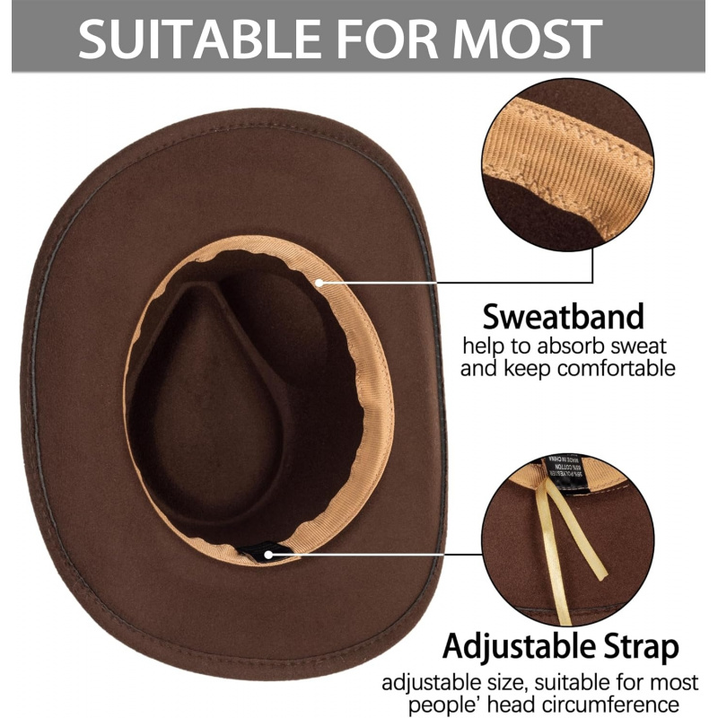 Classic-Western-Cowboy-Hat Wide-Brim