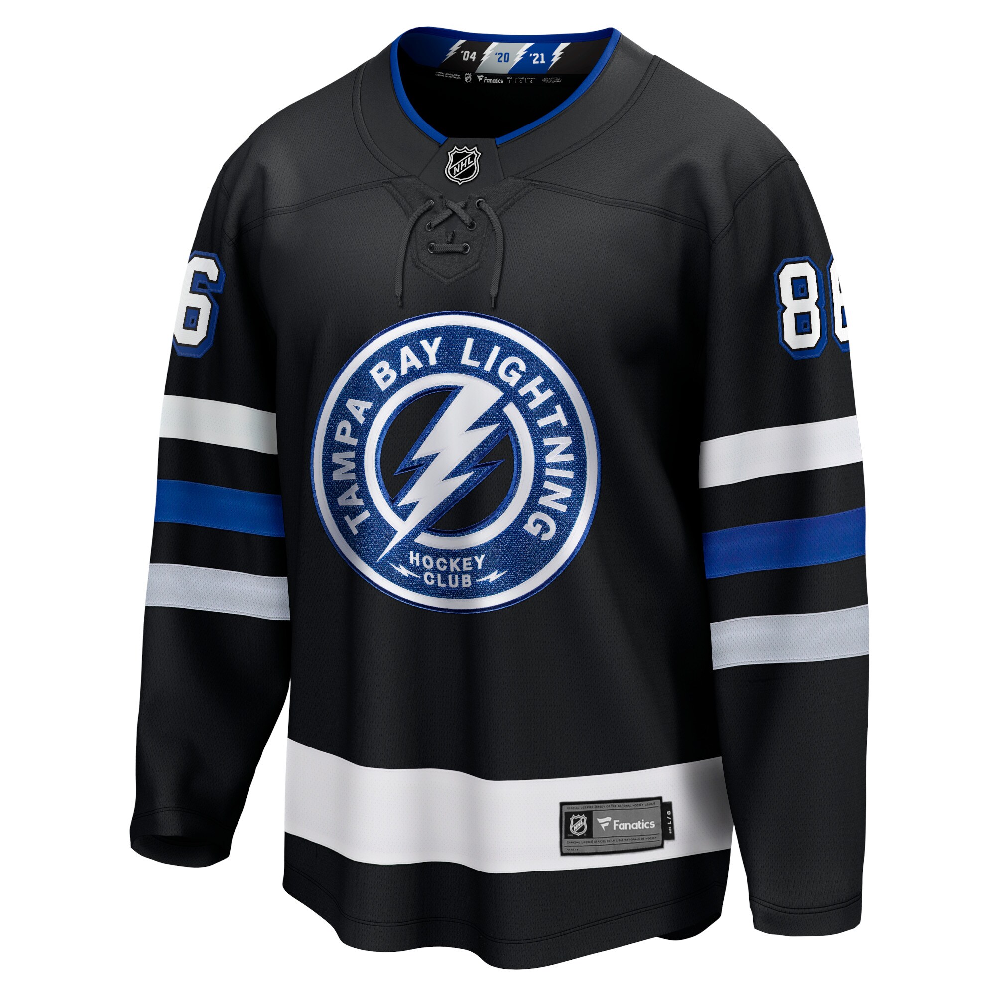 Nikita Kucherov Tampa Bay Lightning Fanatics Alternate Premier Breakaway   Jersey – Black