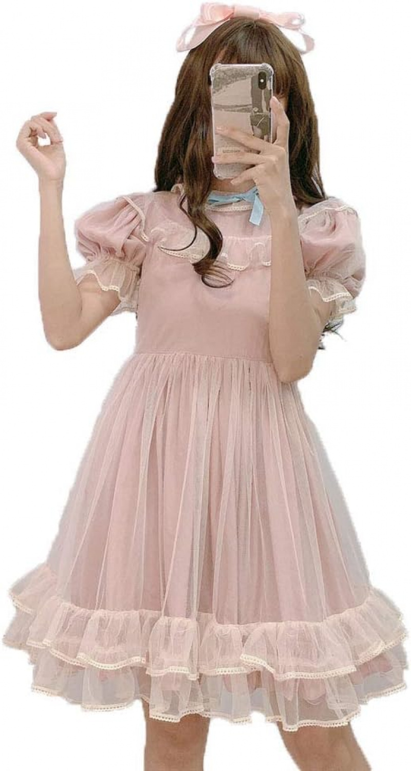 Summer Japanese Lolita Lace Dress Teen Girls