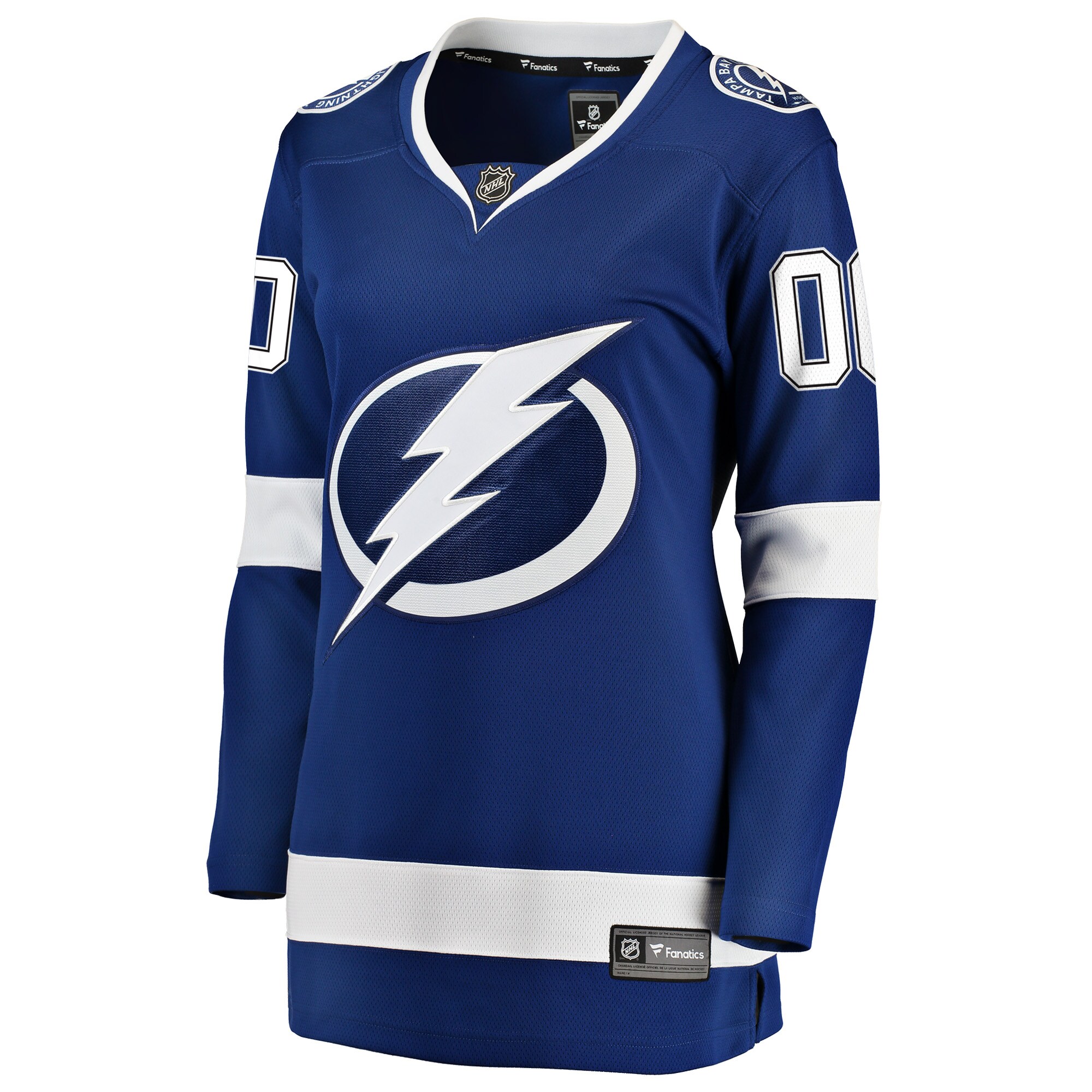 Tampa Bay Lightning Fanatics Women’s Home Breakaway Custom Jersey – Blue