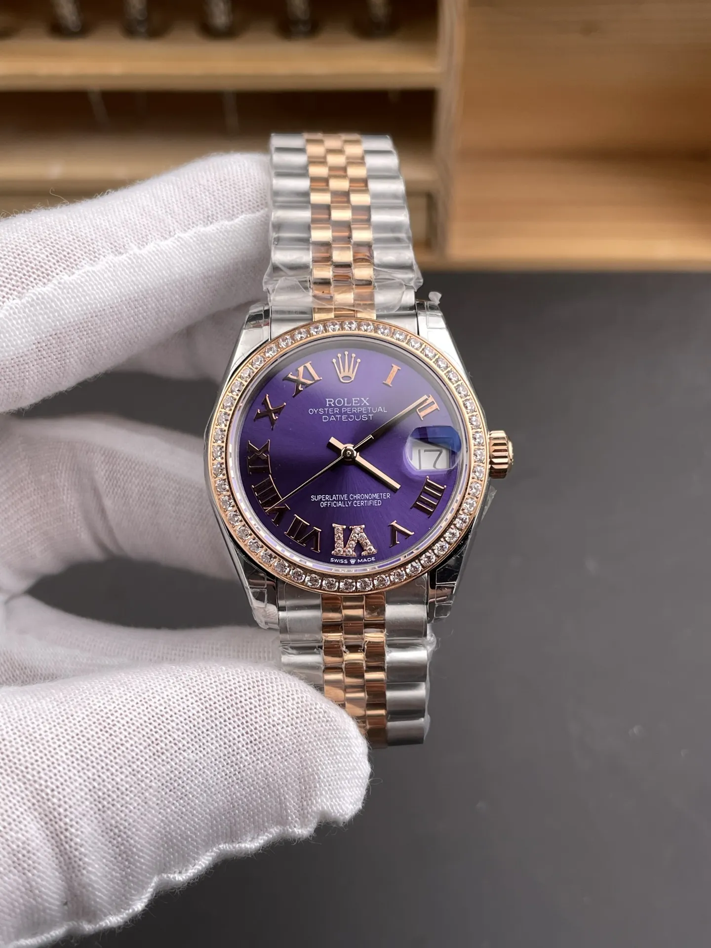 Rolex Datejust Rose Gold Ladies 31mm
