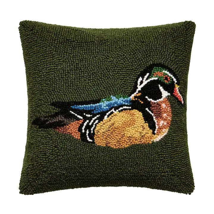 Camp Wandawega Wood Duck Hook Pillow - Camp W