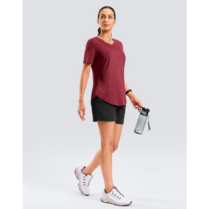 Womens Workout Tops with Full Coverage