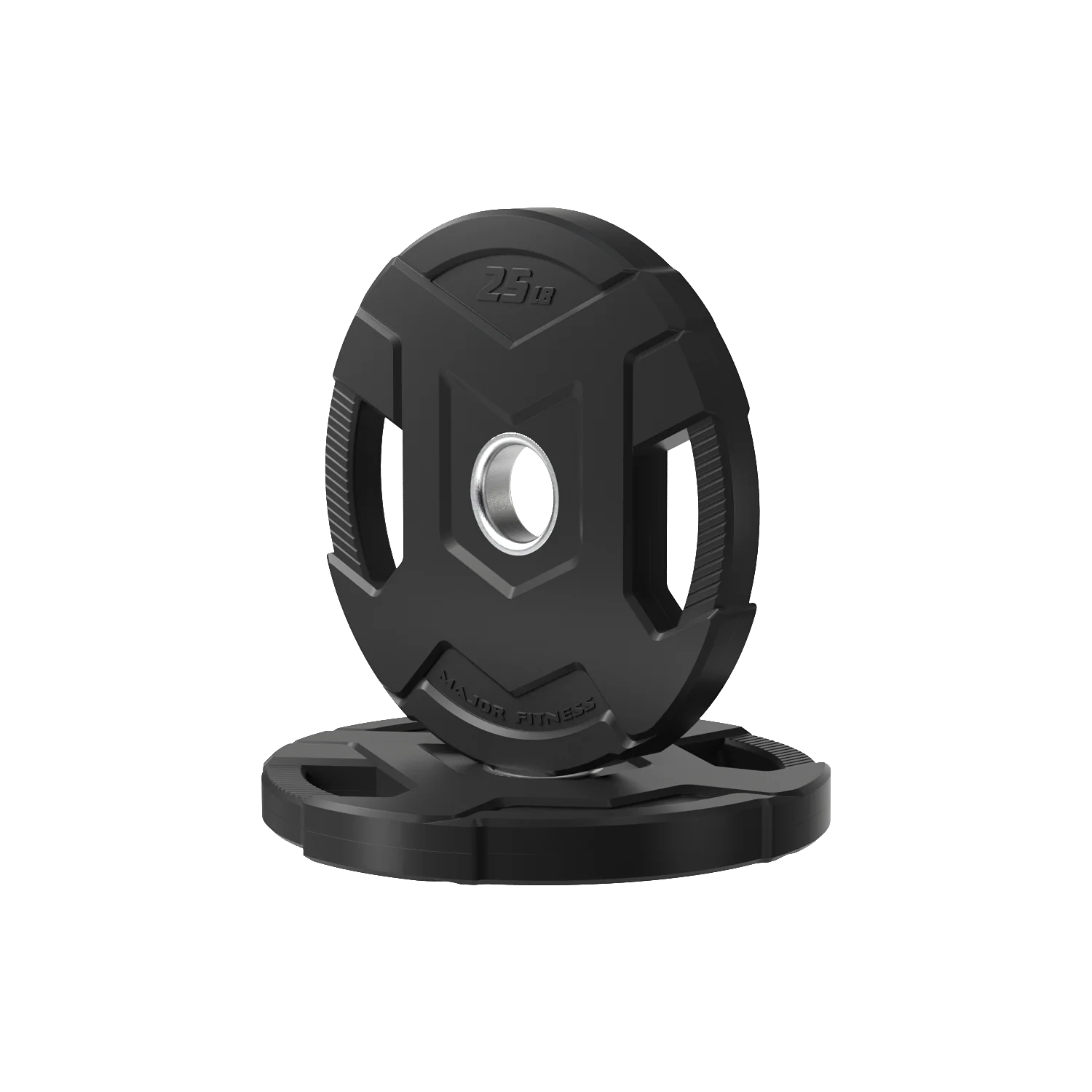 Major Fitness Rubber Coated Olympic Cast Iron Grip Plates