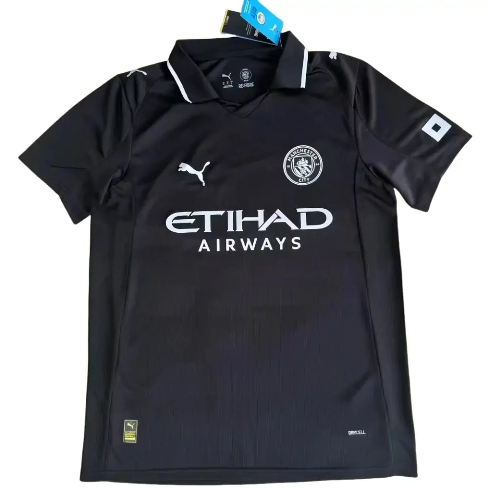 25-26 Manchester City Away Black Shirt - Fan Edition
