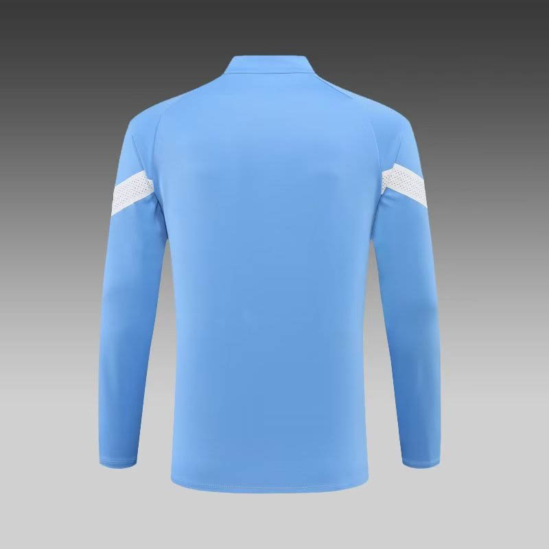 2022/2023 Manchester City Half-Pull Training Suit Blue Football Shirt 1:1 Thai Quality
