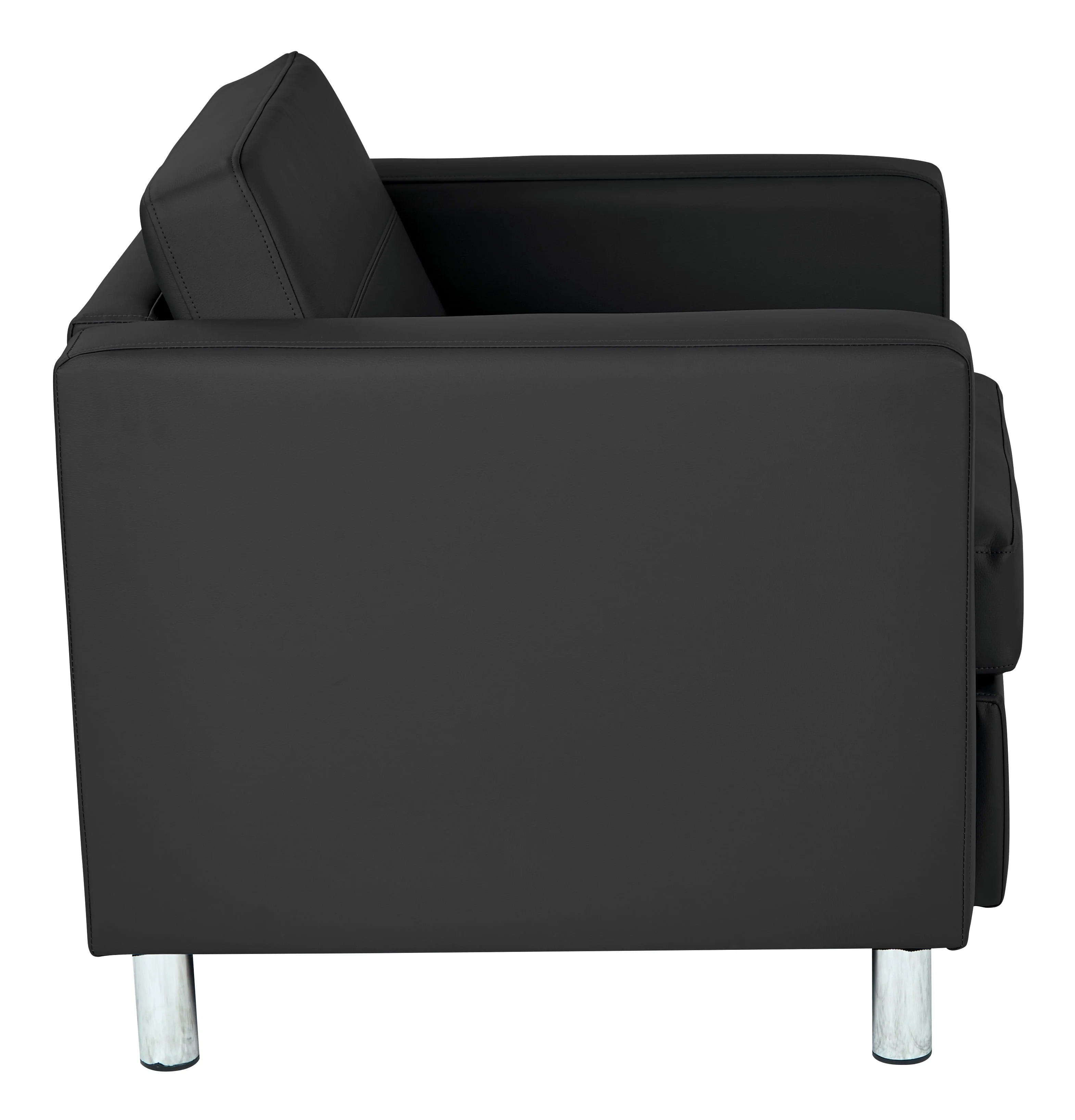 Office Star Products Pacific Armchair In Dillon Black Fabric