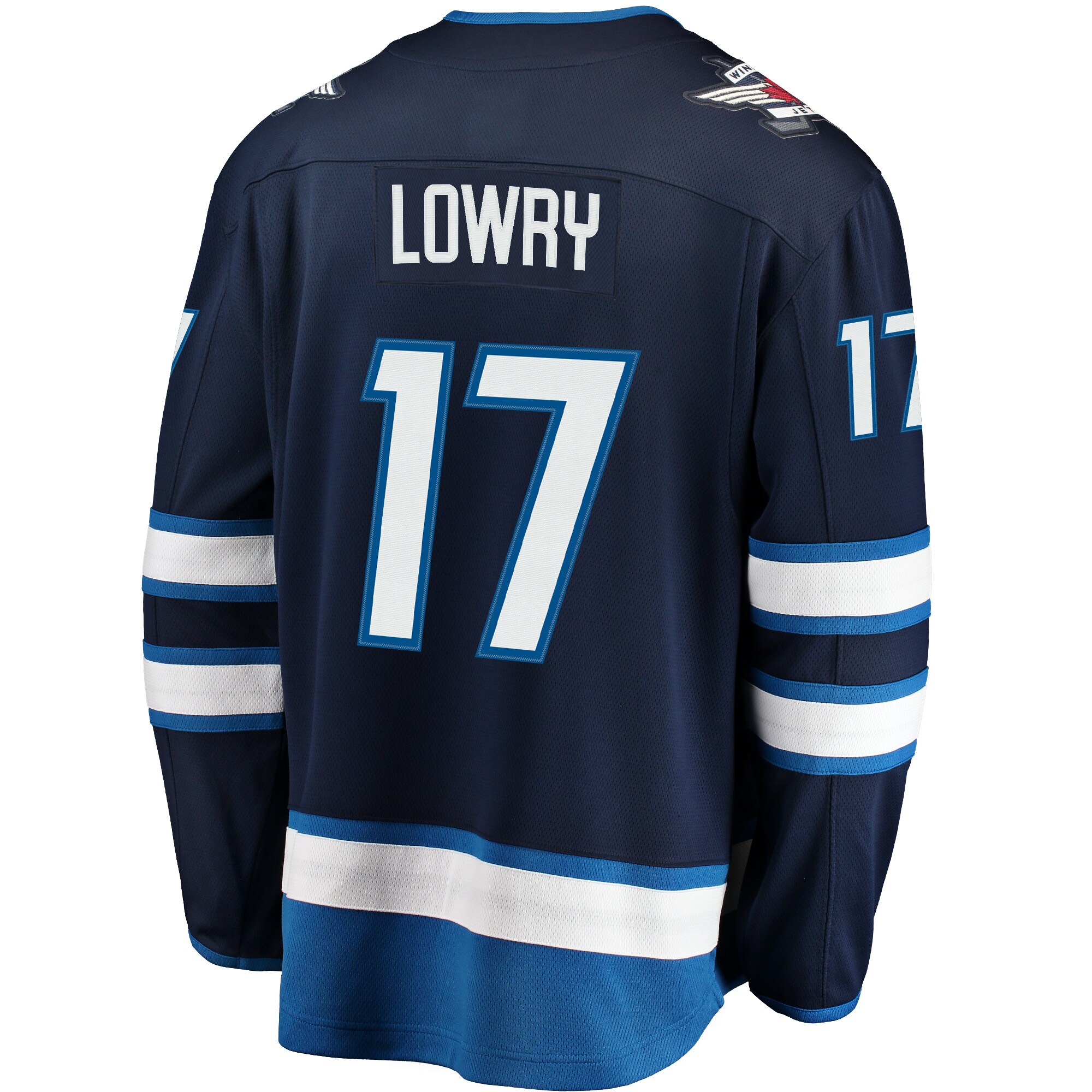 Adam Lowry Winnipeg Jets Fanatics Breakaway Replica Jersey – Navy