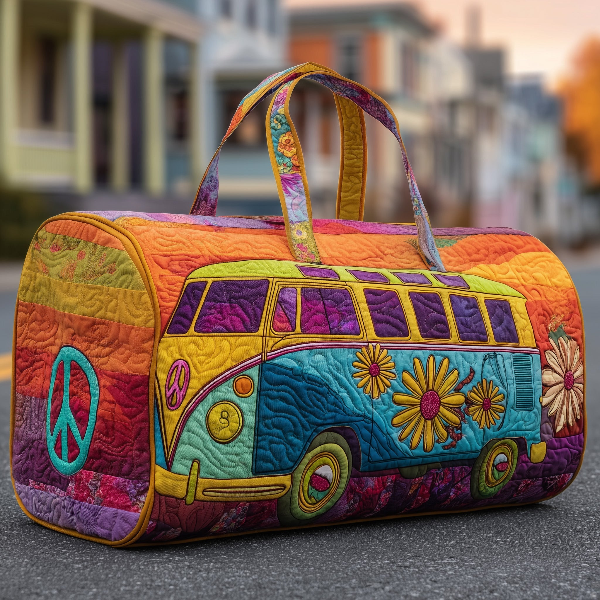 Hippie Van Quilted Duffle Bag GFTOYC221