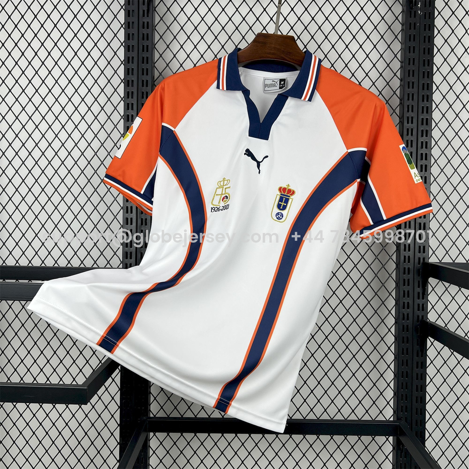 Retro Real Oviedo 2000-01 Away White Jersey