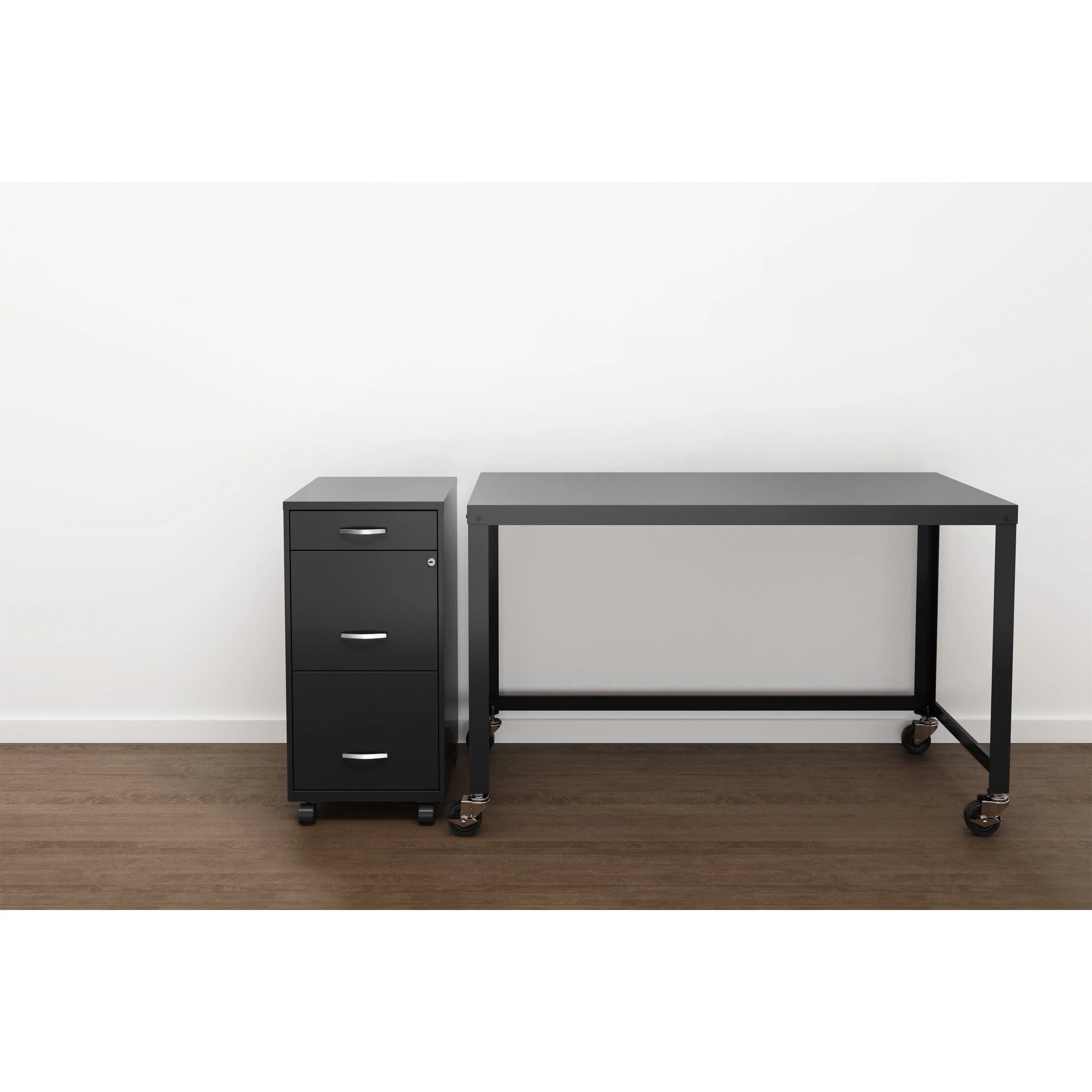 Lorell SOHO Box/File/File 3-Drawer Mobile File Cabinet