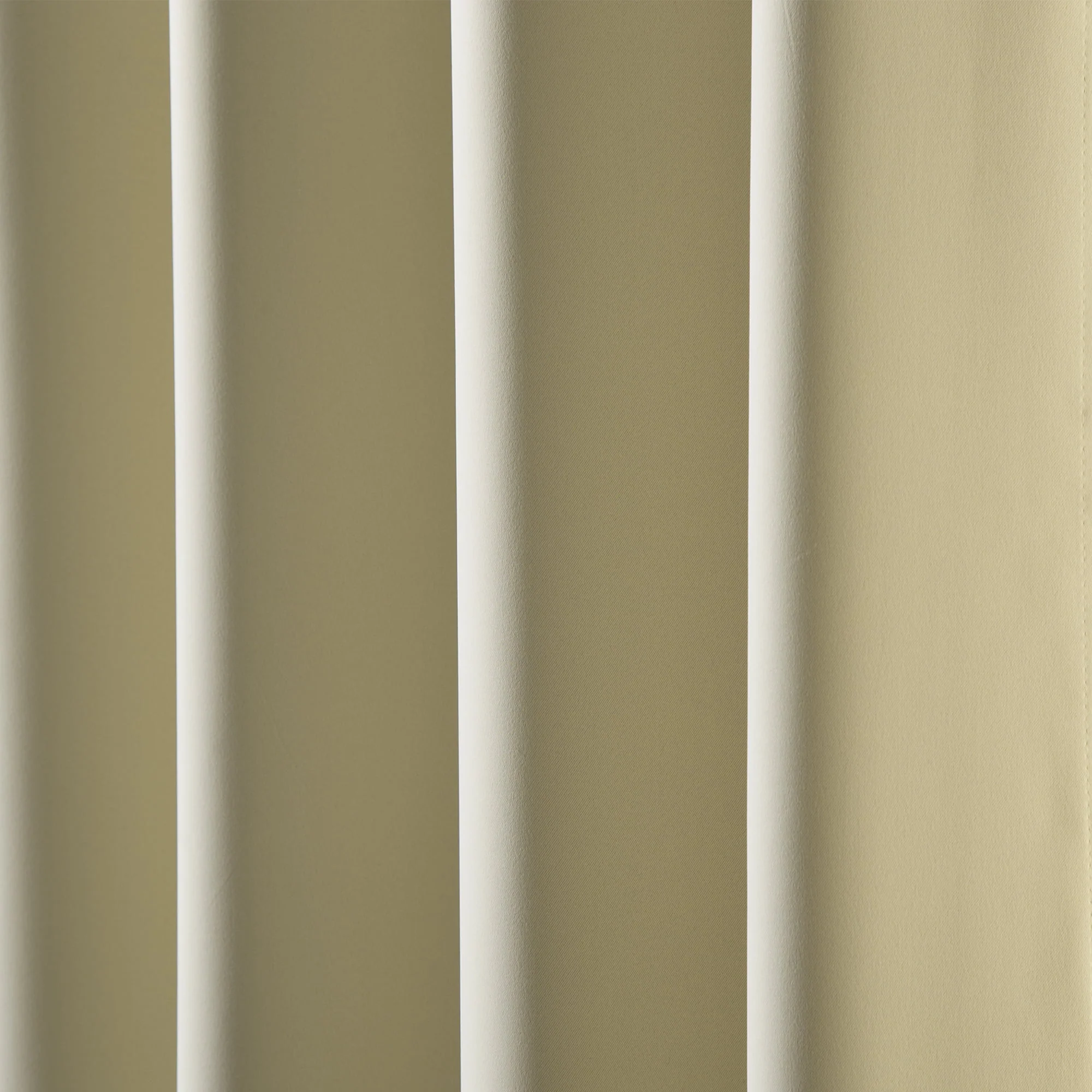 Quality Home Thermal Insulated Blackout Curtains - Stainless Steel Nickel Grommet Top - Beige - 52