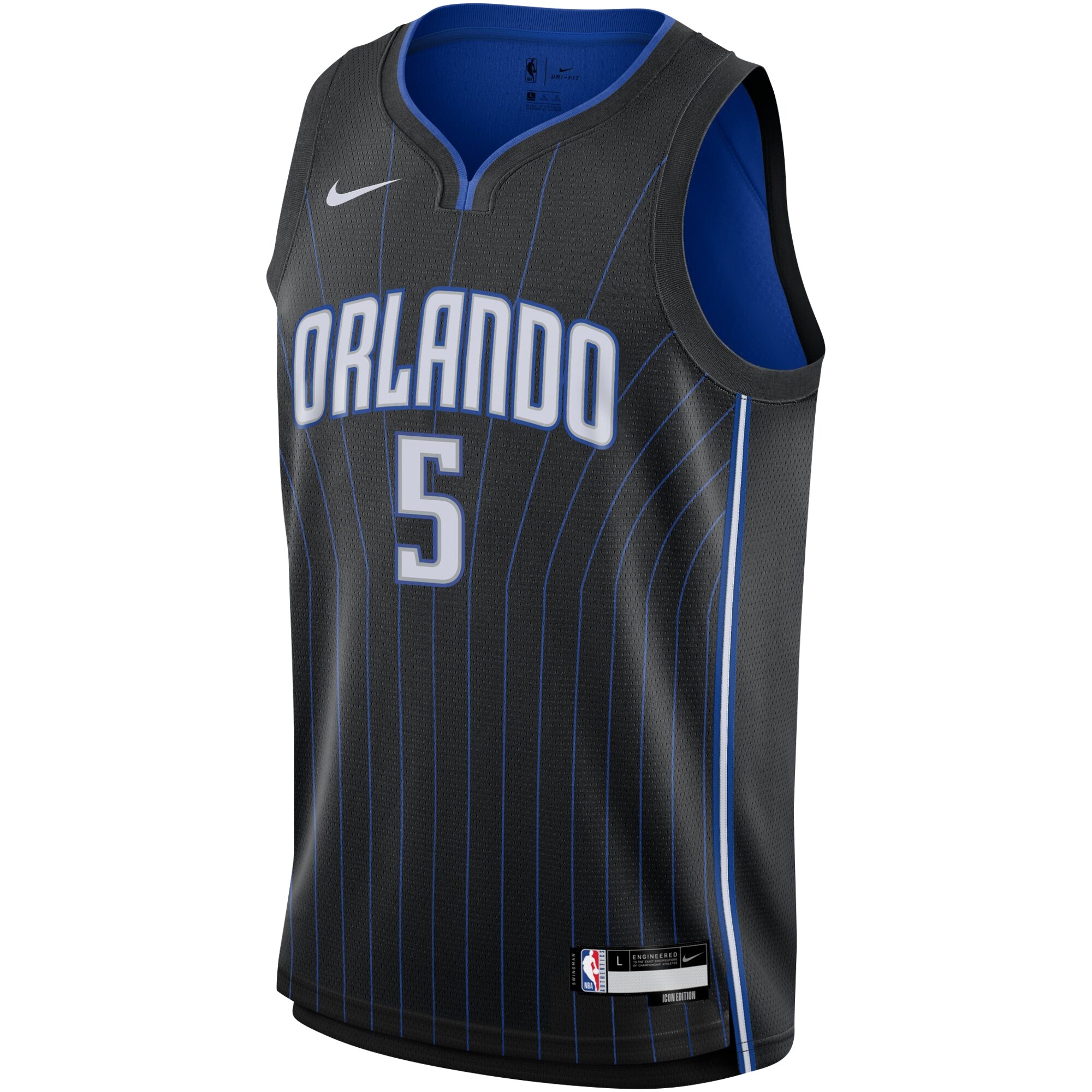 Youth Orlando Magic Paolo Banchero Fanatics Black Fast Break Replica Player Jersey - Icon Edition