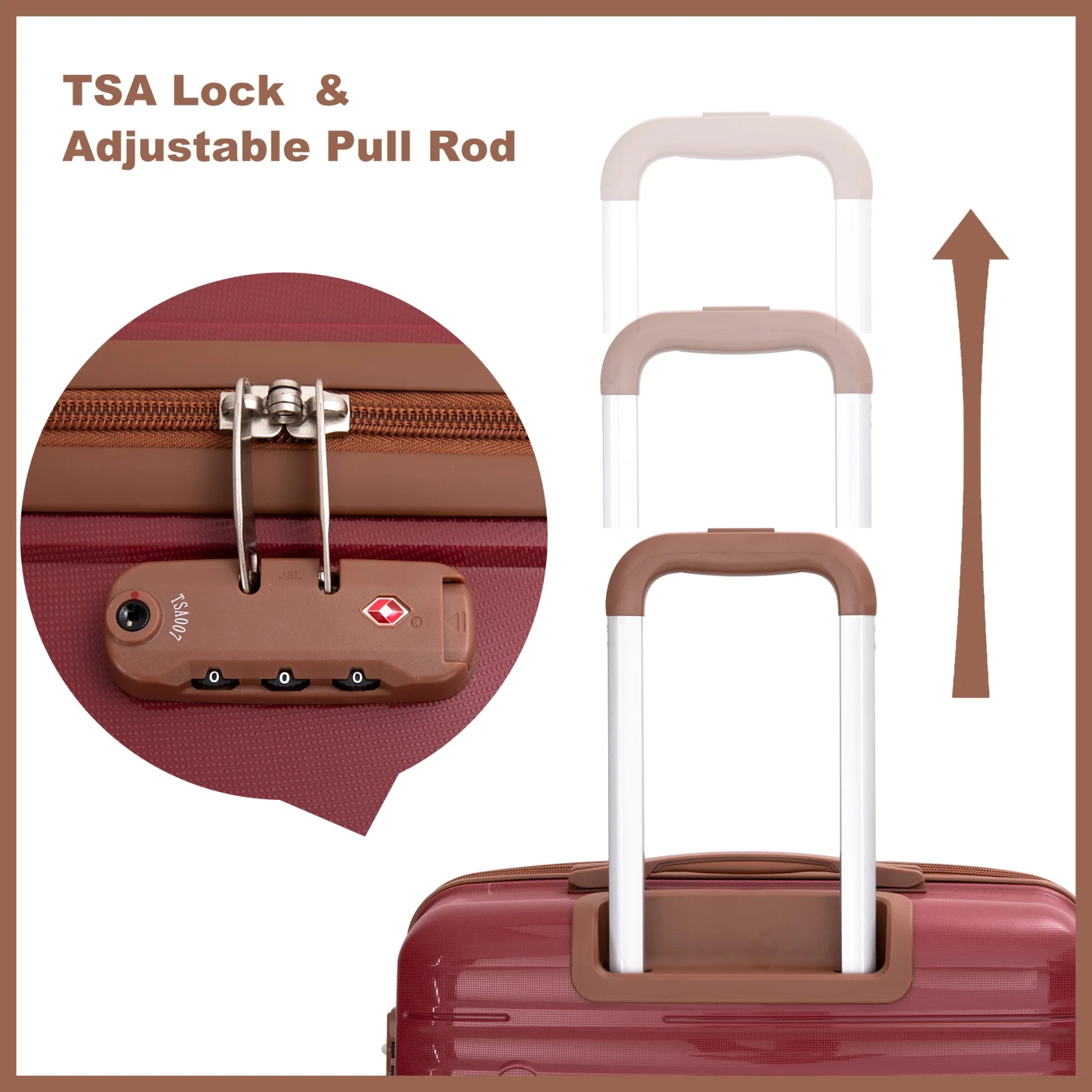 5-Piece Polyester Luggage Set with TSA Lock, Expandable Carry-On Suitcase and 360?�� Spinner Wheels in Blue, Complete Travel System for Versatile Packing
